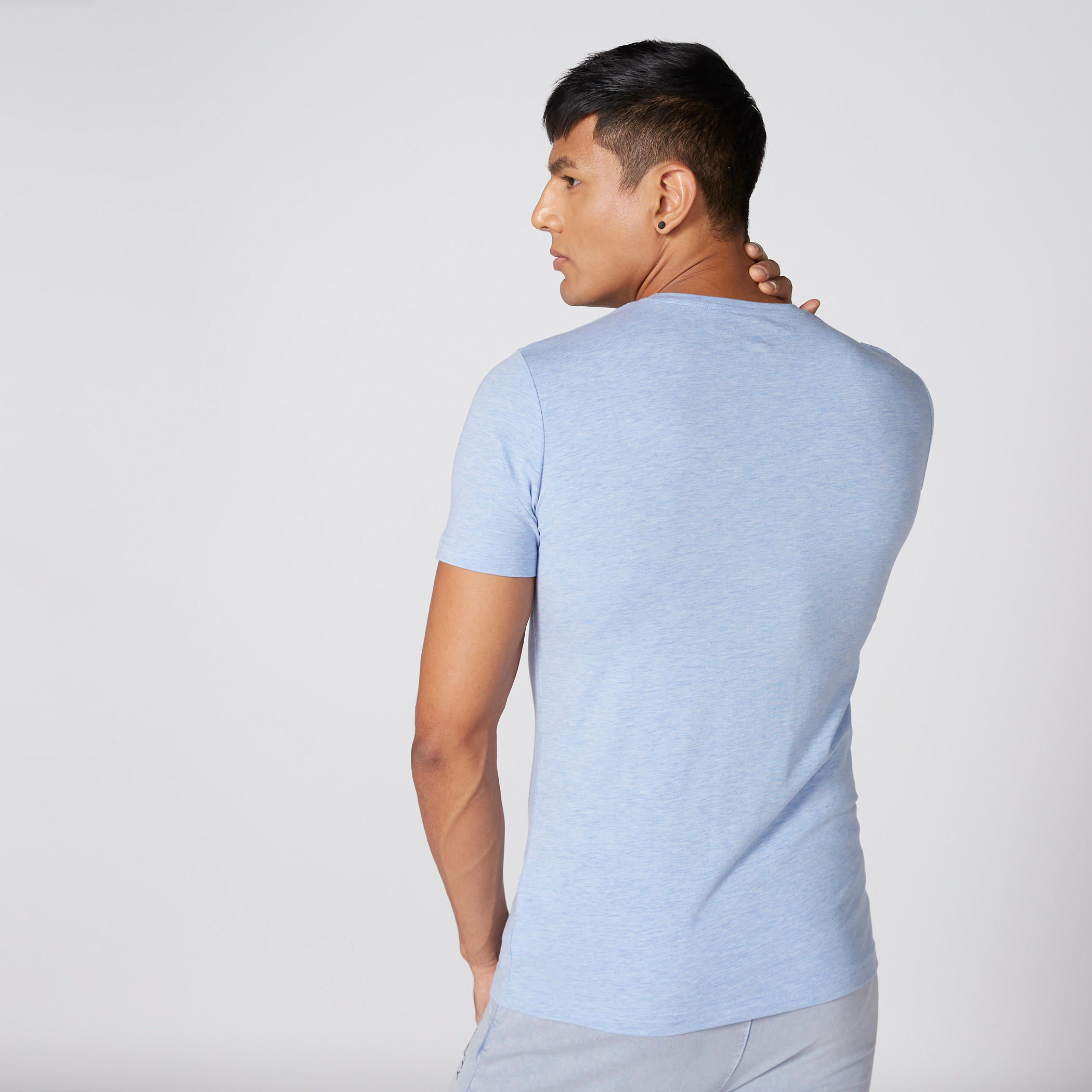 تيشيرت بياقة مستديرة وأكمام قصيرة من لي كوبر-men-clothing-tshirtsandpolos-tshirts-image-2