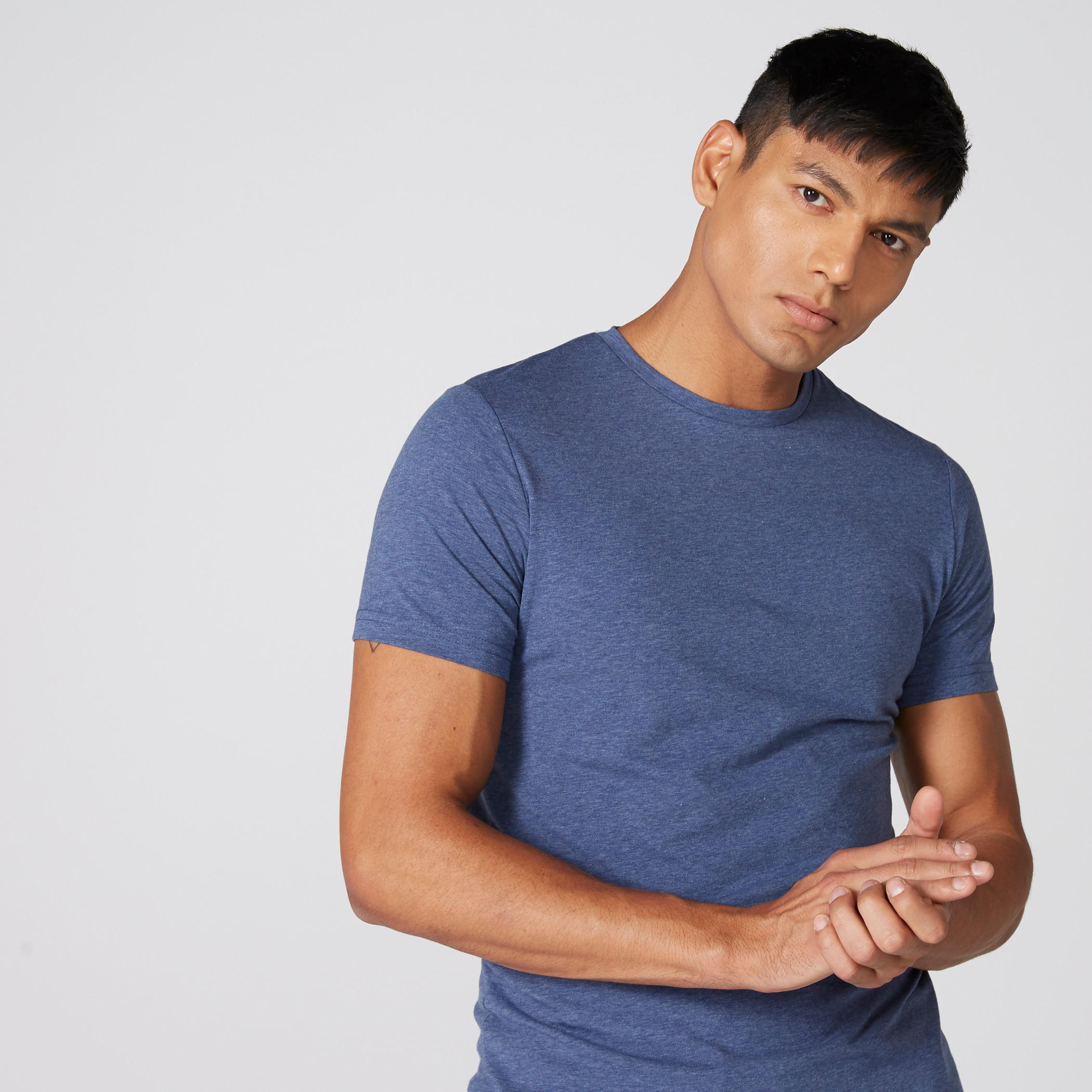 تيشيرت بياقة مستديرة وأكمام قصيرة من لي كوبر-men-clothing-tshirtsandpolos-tshirts-image-3