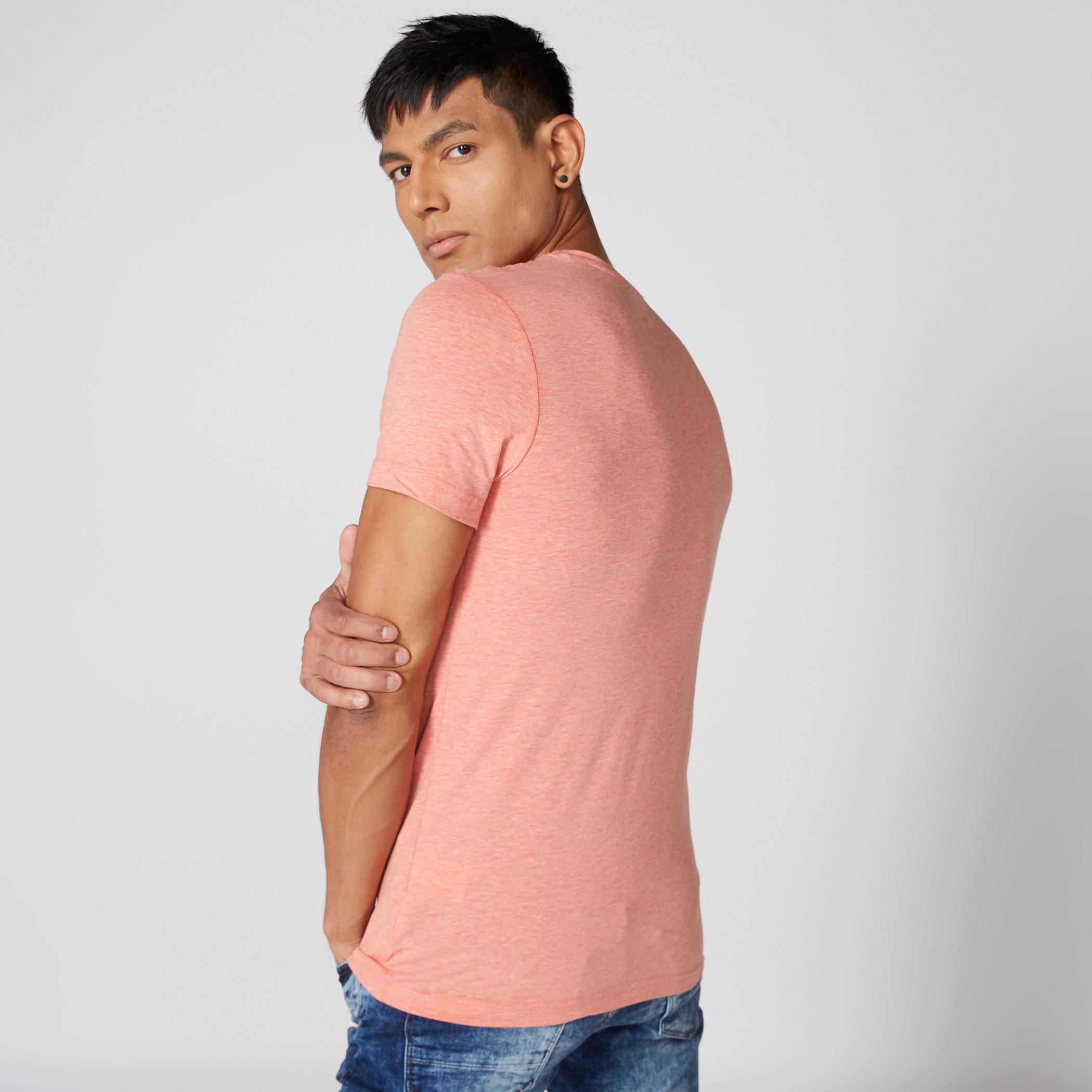 Lee Cooper Round Neck T-Shirt with Short Sleeves-men-clothing-tshirtsandpolos-tshirts-image-3