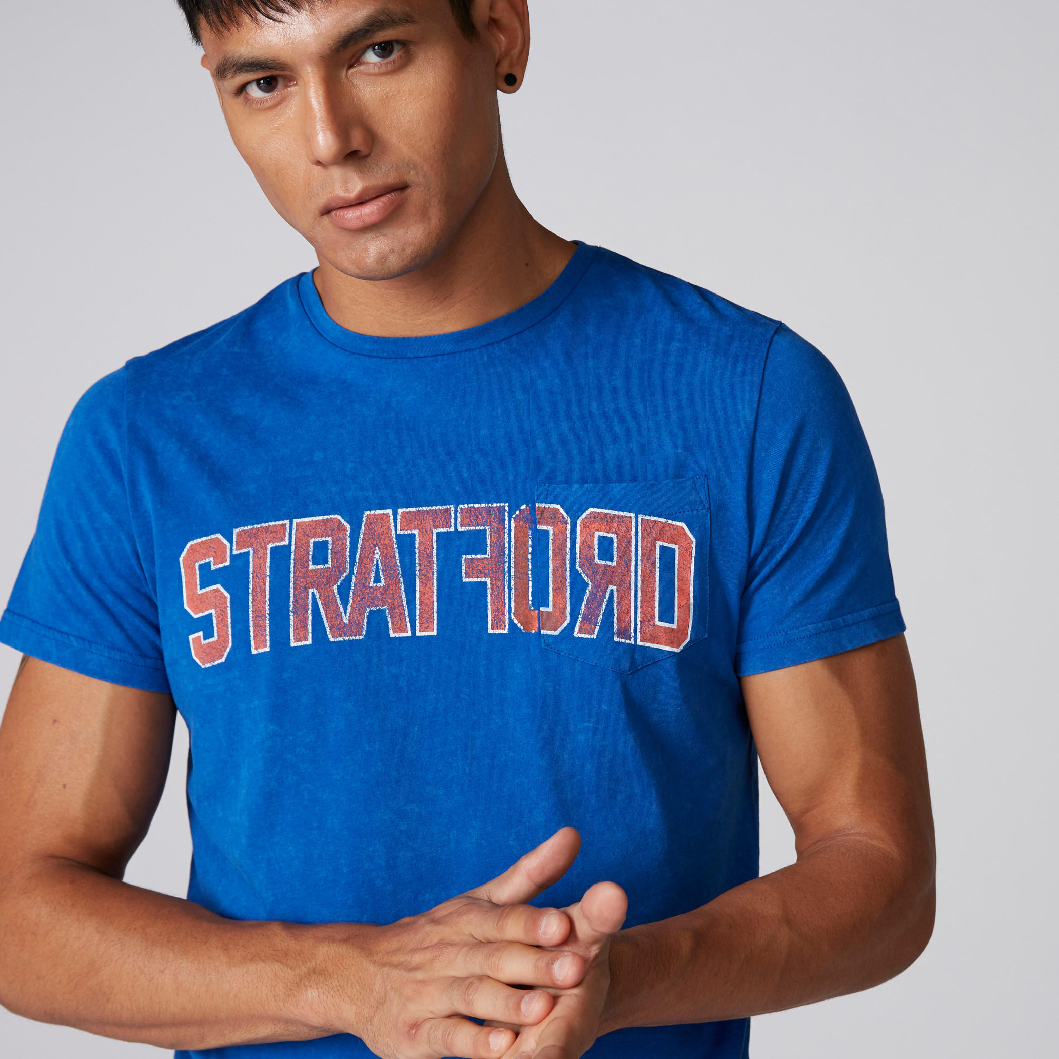 Lee Cooper Printed T-Shirt with Round Neck and Short Sleeves-men-clothing-tshirtsandpolos-tshirts-image-1