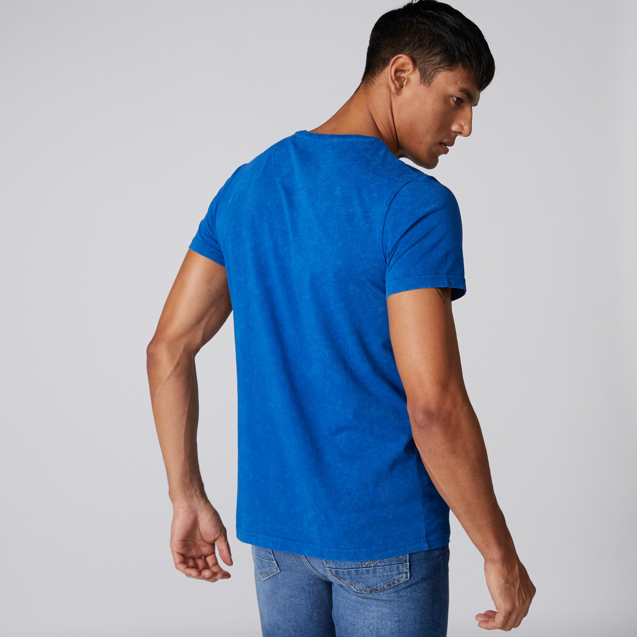Lee Cooper Printed T-Shirt with Round Neck and Short Sleeves-men-clothing-tshirtsandpolos-tshirts-image-2