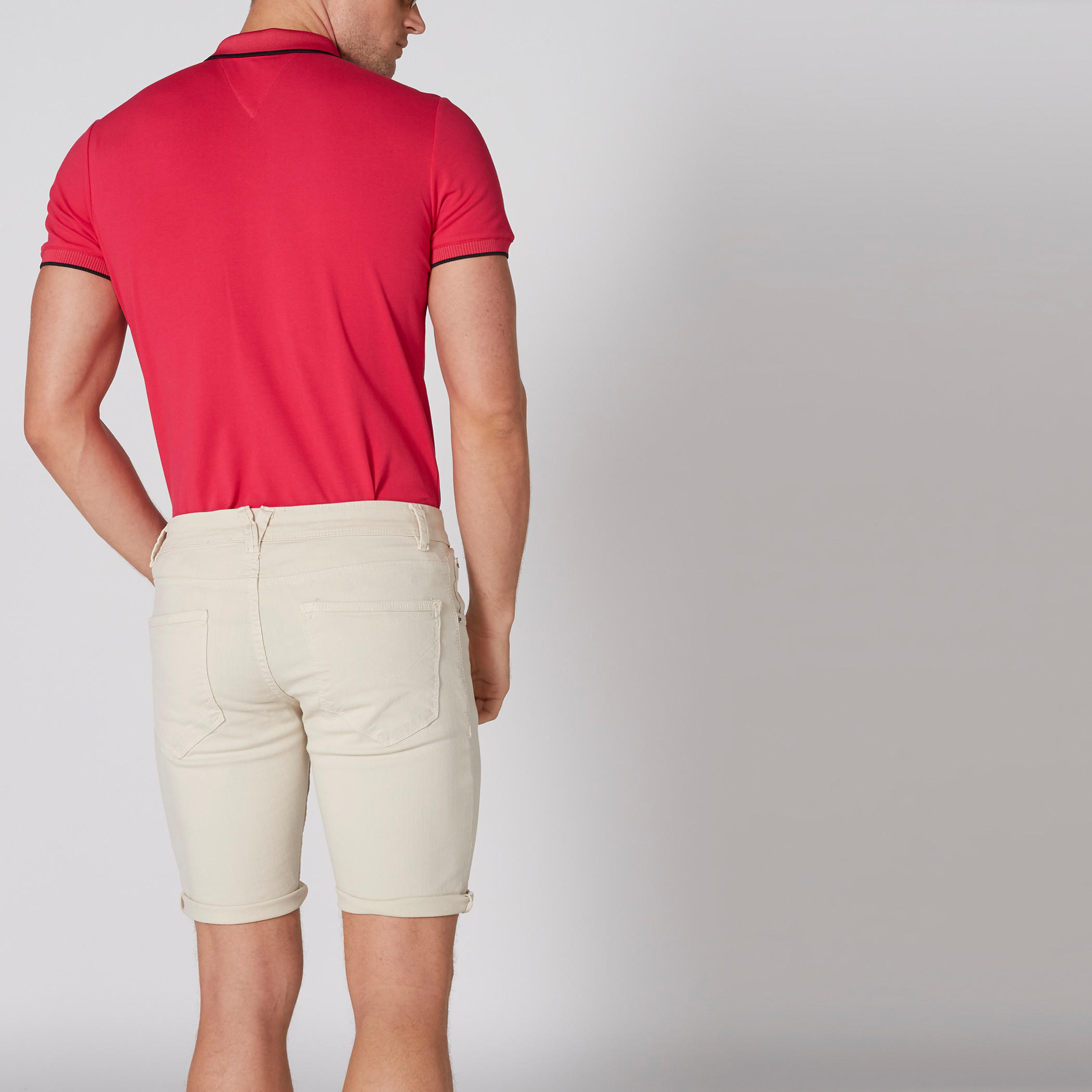 شورت من الدينم بزر إغلاق وجيوب من لي كوبر-men-clothing-bottoms-shorts-image-2