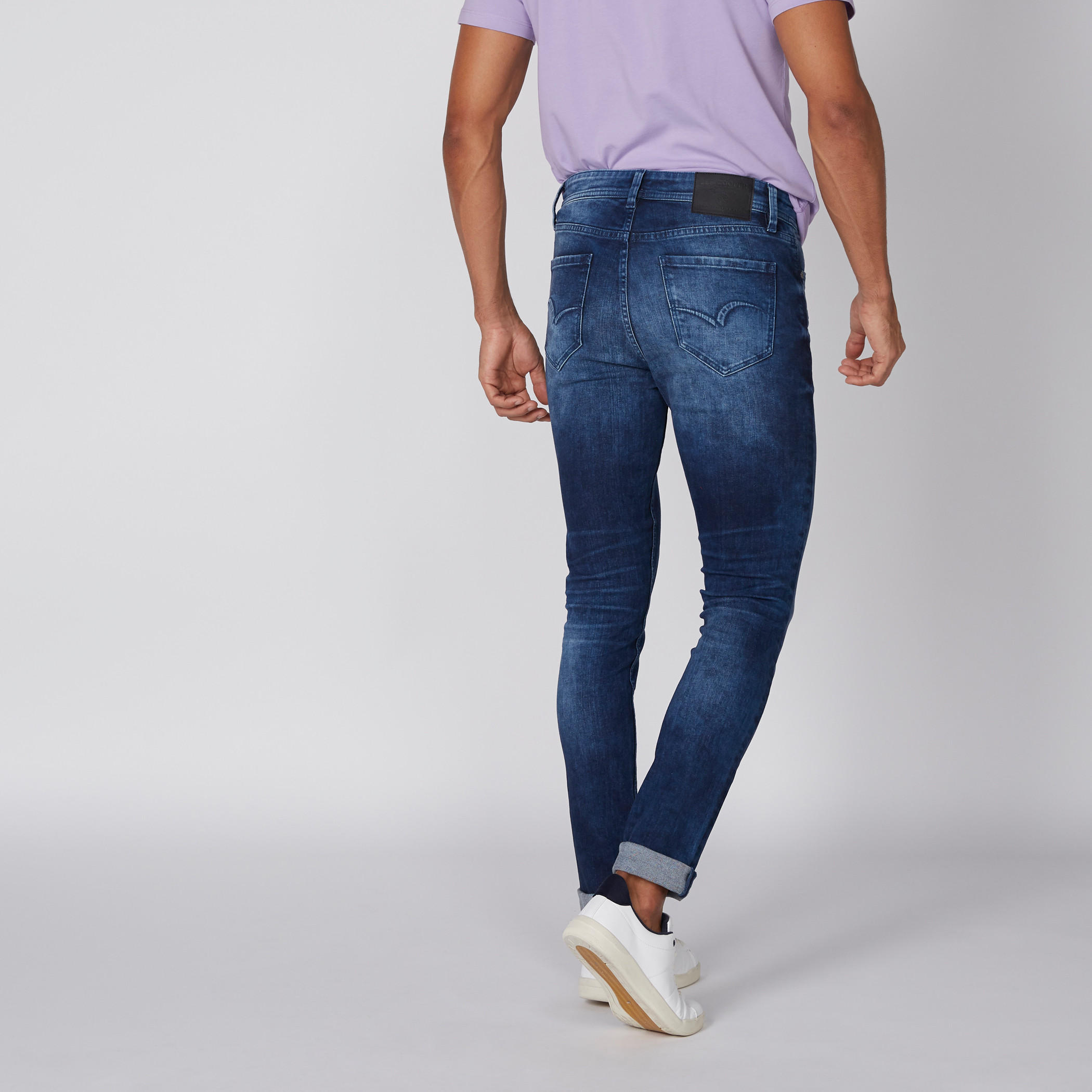 بنطال جينز بتصميم باهت وقصّة ضيّقة من لي كوبر-men-clothing-bottoms-jeans-image-5