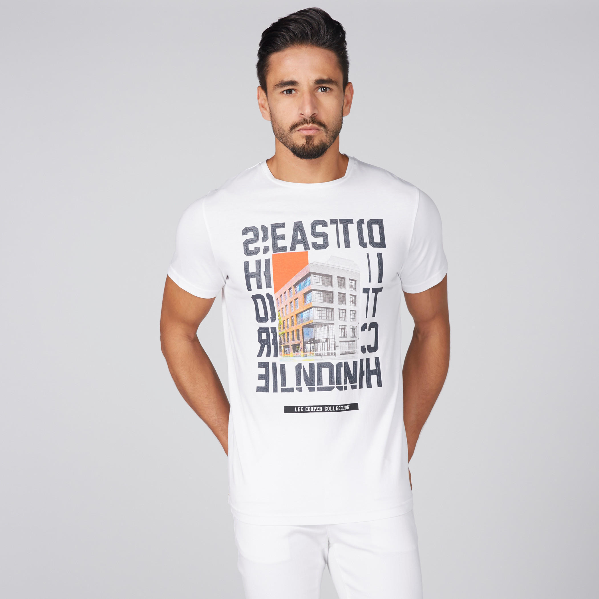تيشيرت بياقة مستديرة وأكمام قصيرة وطبعات من لي كوبر-men-clothing-tshirtsandpolos-tshirts-image-3