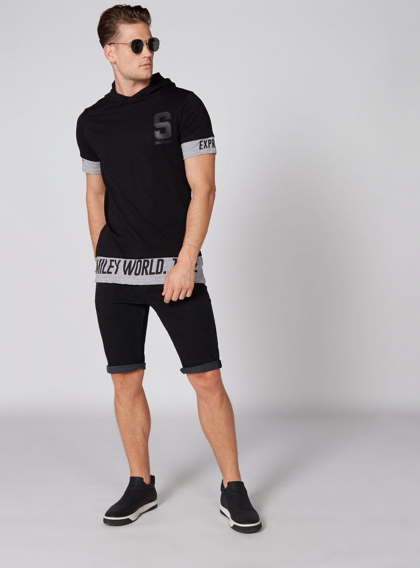 شورت من الدينم بزر إغلاق وجيوب من لي كوبر-men-clothing-bottoms-shorts-image-1