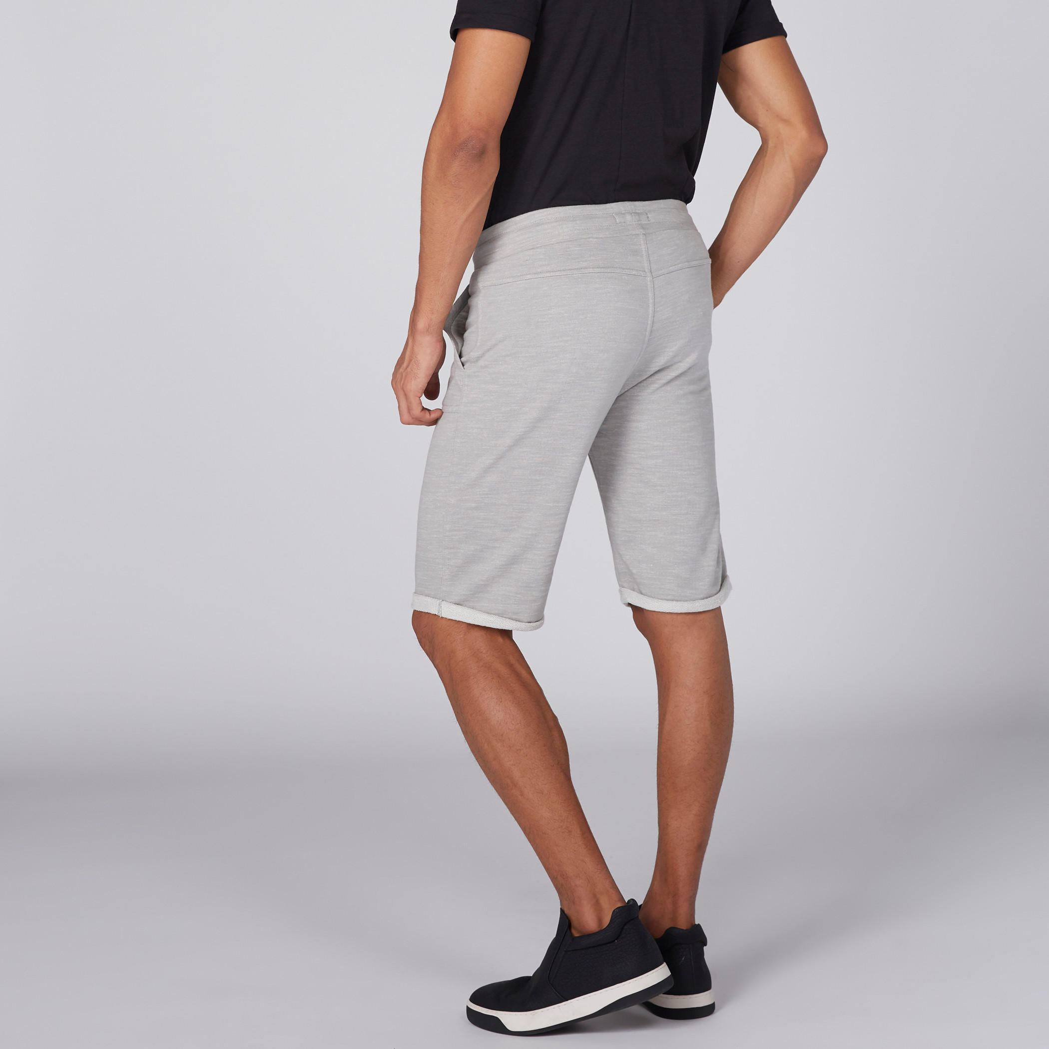 Lee Cooper Knit Shorts with Elasticised Waistband and Pocket Detail-men-clothing-bottoms-shorts-image-5