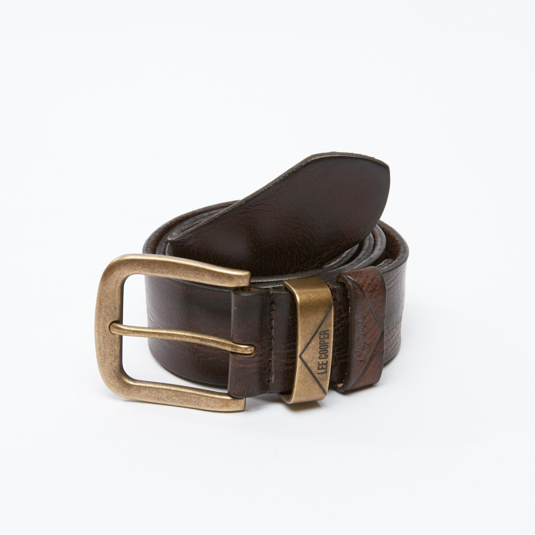 حزام بارز الملمس بإبزيم بدبوس من لي كوبر-men-beltsandwallets-belts-image-1
