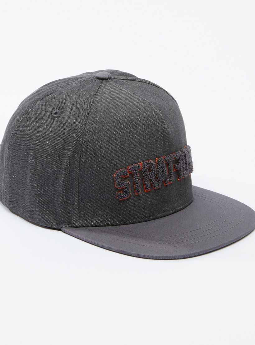Lee Cooper Textured Cap with Snap Closure-men-caps-image-1