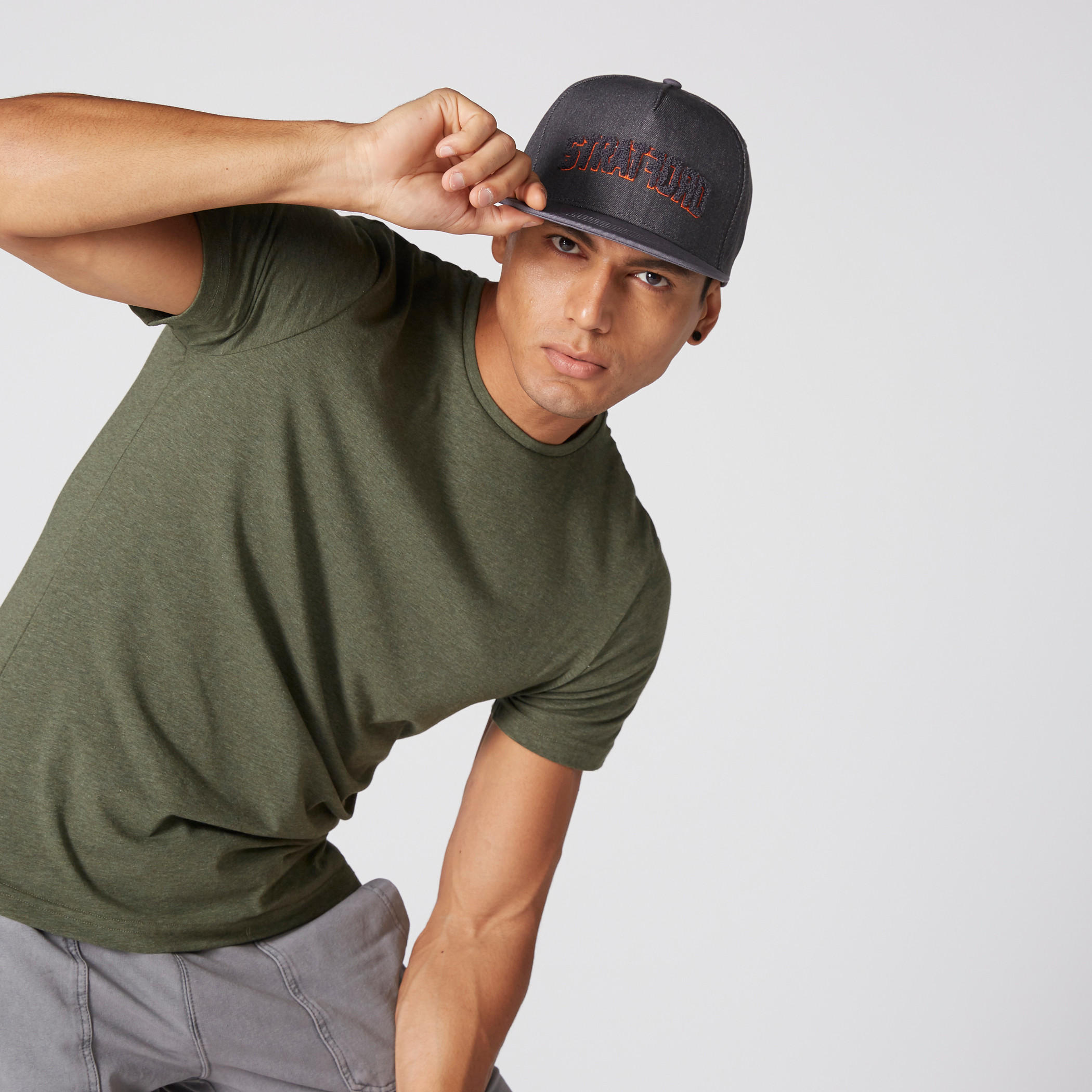 Lee Cooper Textured Cap with Snap Closure-men-caps-image-2