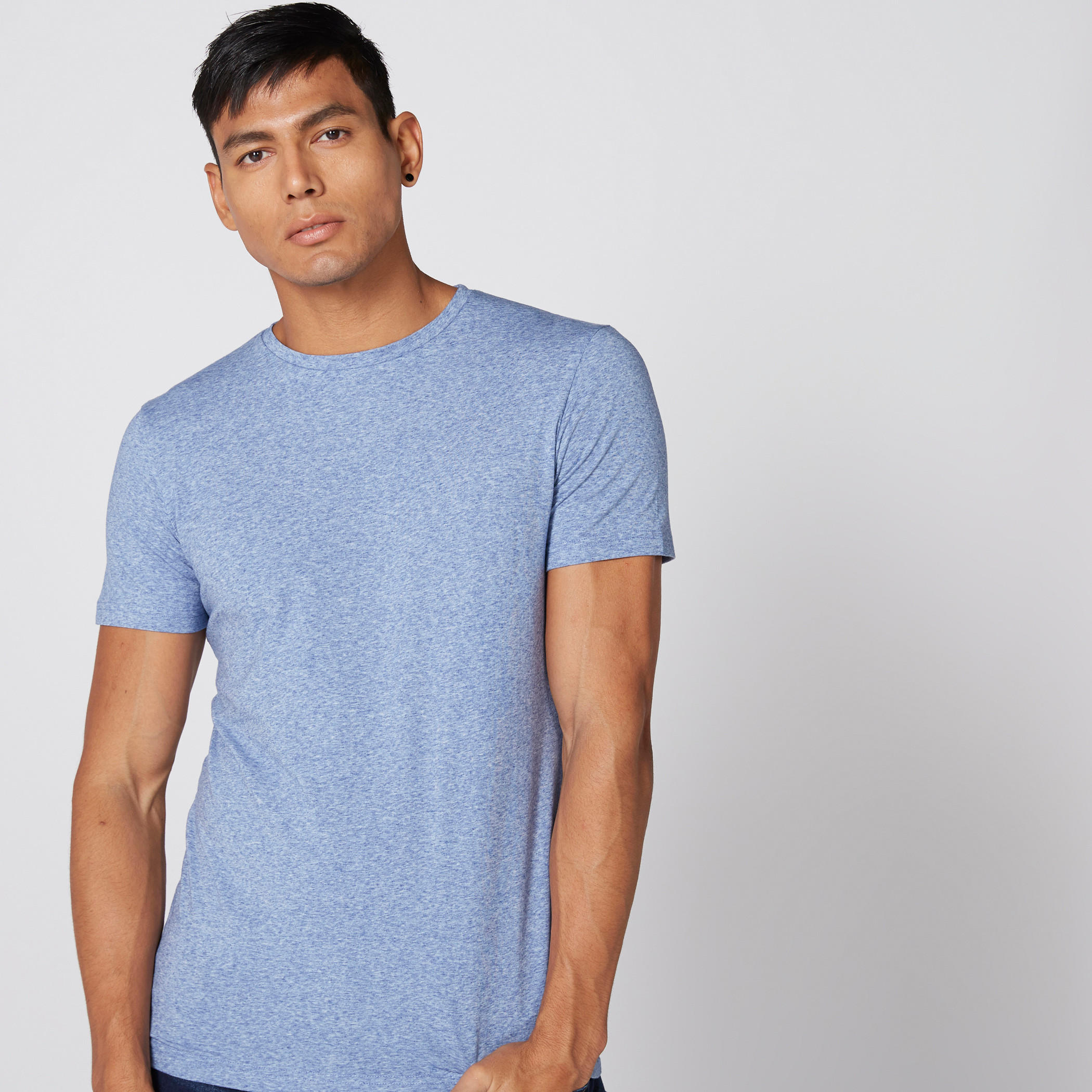 تيشيرت بياقة مستديرة وأكمام قصيرة من لي كوبر-men-clothing-tshirtsandpolos-tshirts-image-2