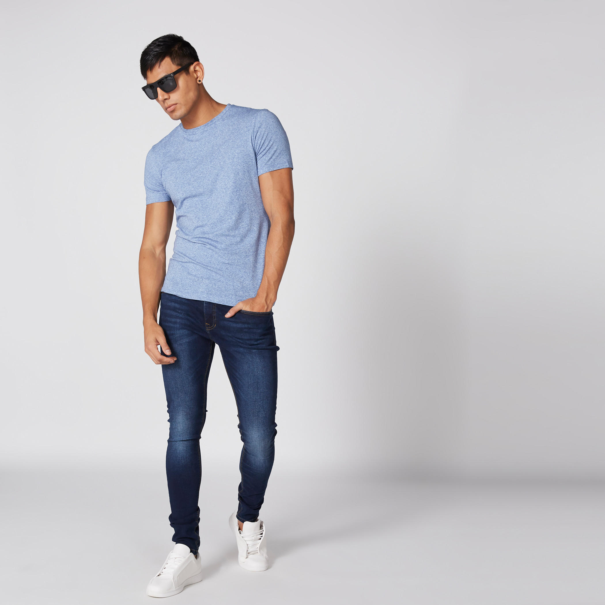 تيشيرت بياقة مستديرة وأكمام قصيرة من لي كوبر-men-clothing-tshirtsandpolos-tshirts-image-4