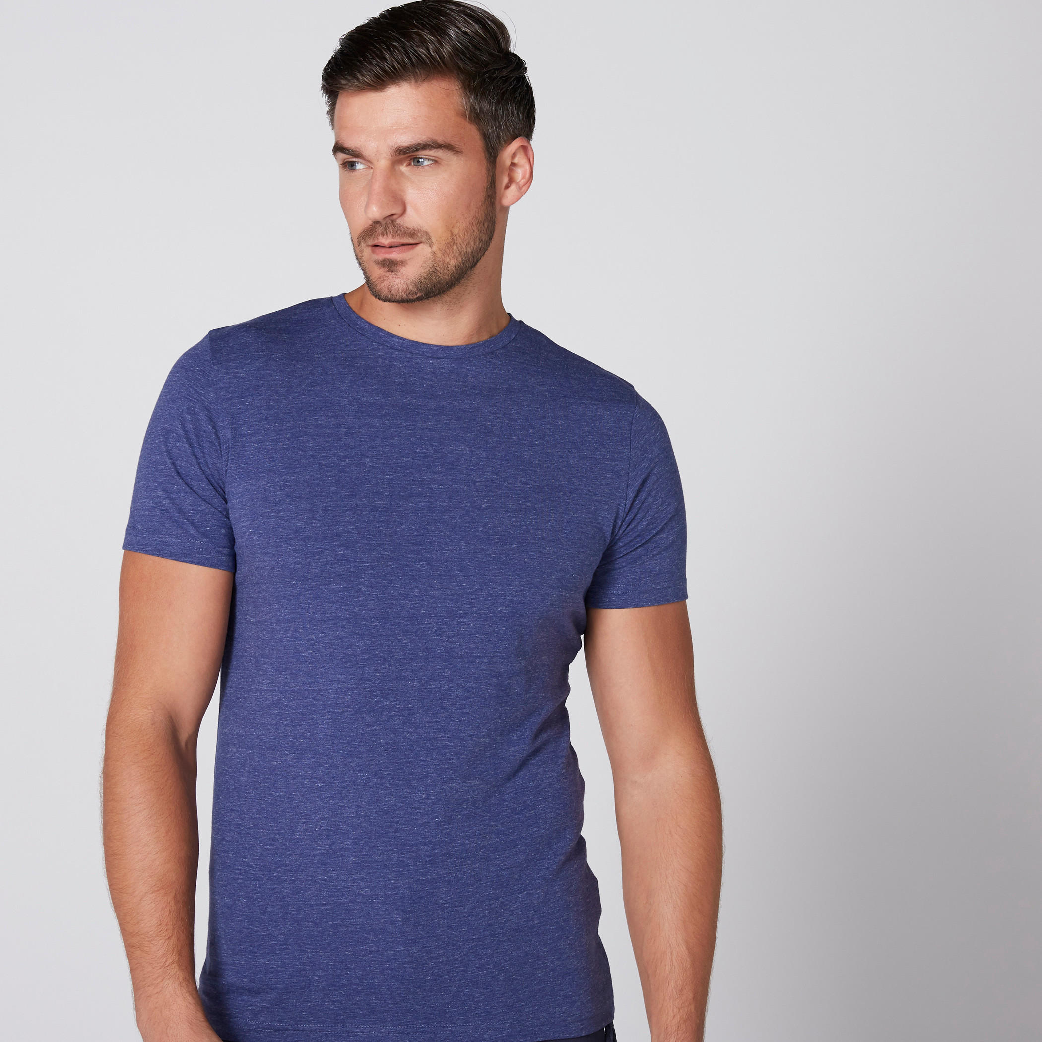 تيشيرت بياقة مستديرة وأكمام قصيرة من لي كوبر-men-clothing-tshirtsandpolos-tshirts-image-1