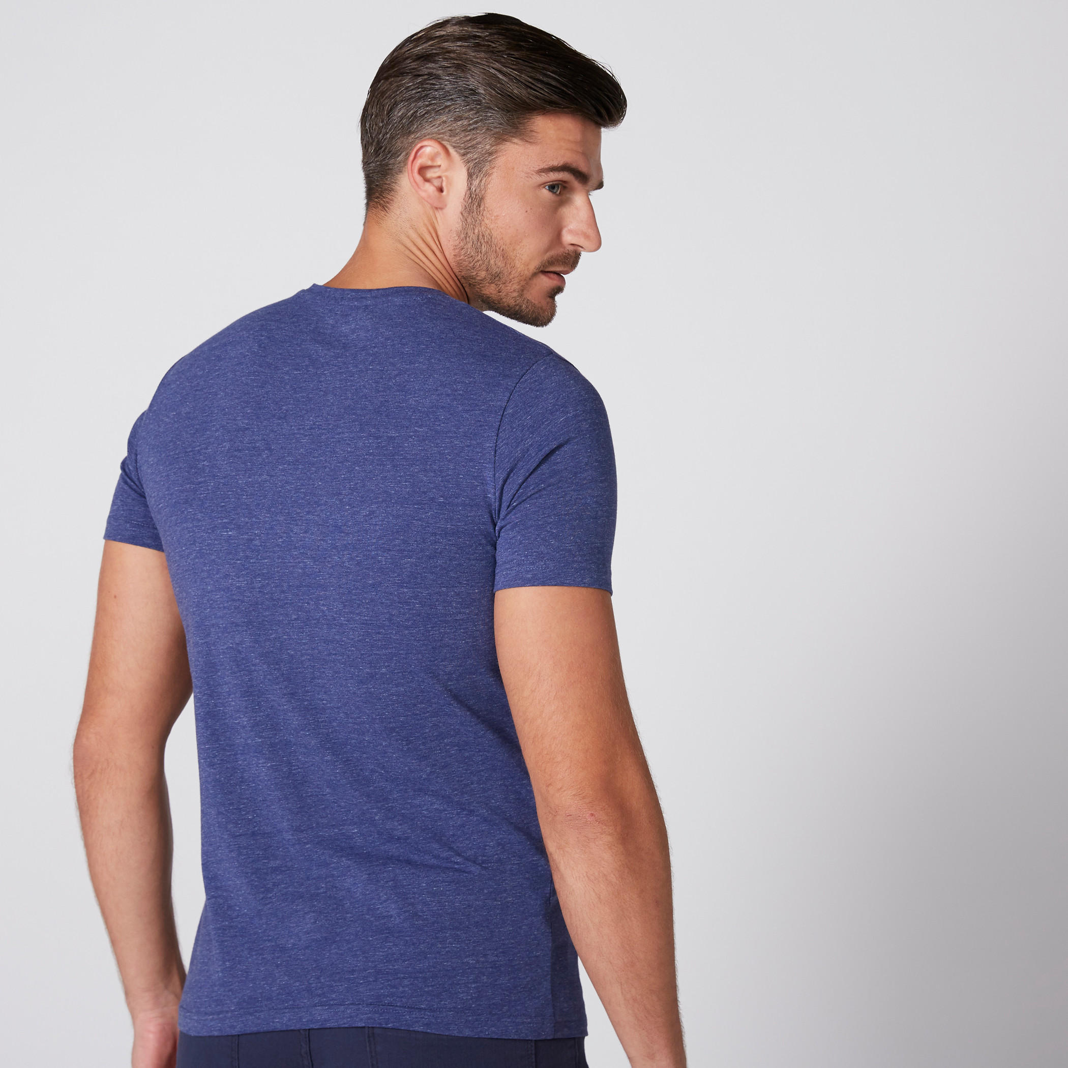تيشيرت بياقة مستديرة وأكمام قصيرة من لي كوبر-men-clothing-tshirtsandpolos-tshirts-image-2