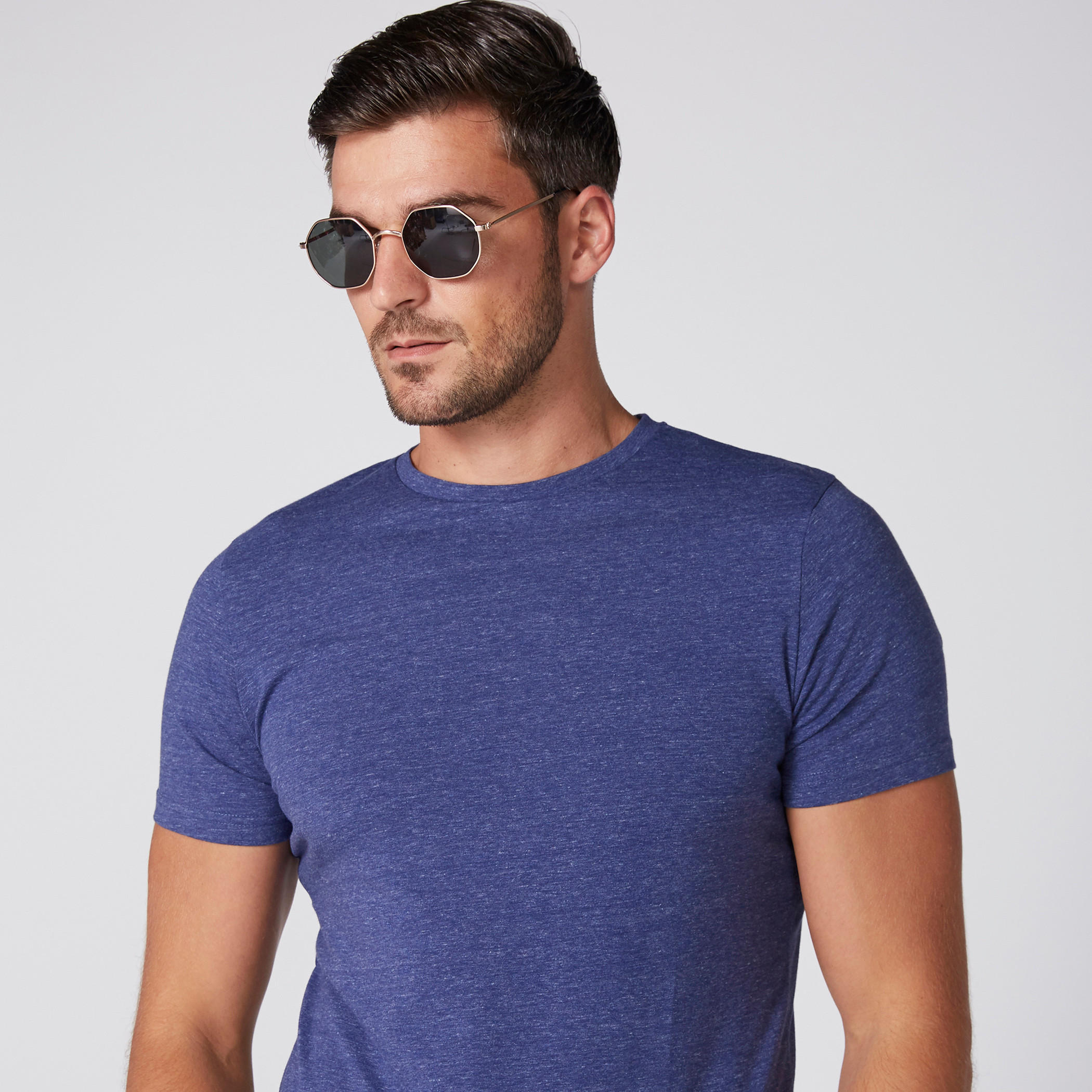 تيشيرت بياقة مستديرة وأكمام قصيرة من لي كوبر-men-clothing-tshirtsandpolos-tshirts-image-3