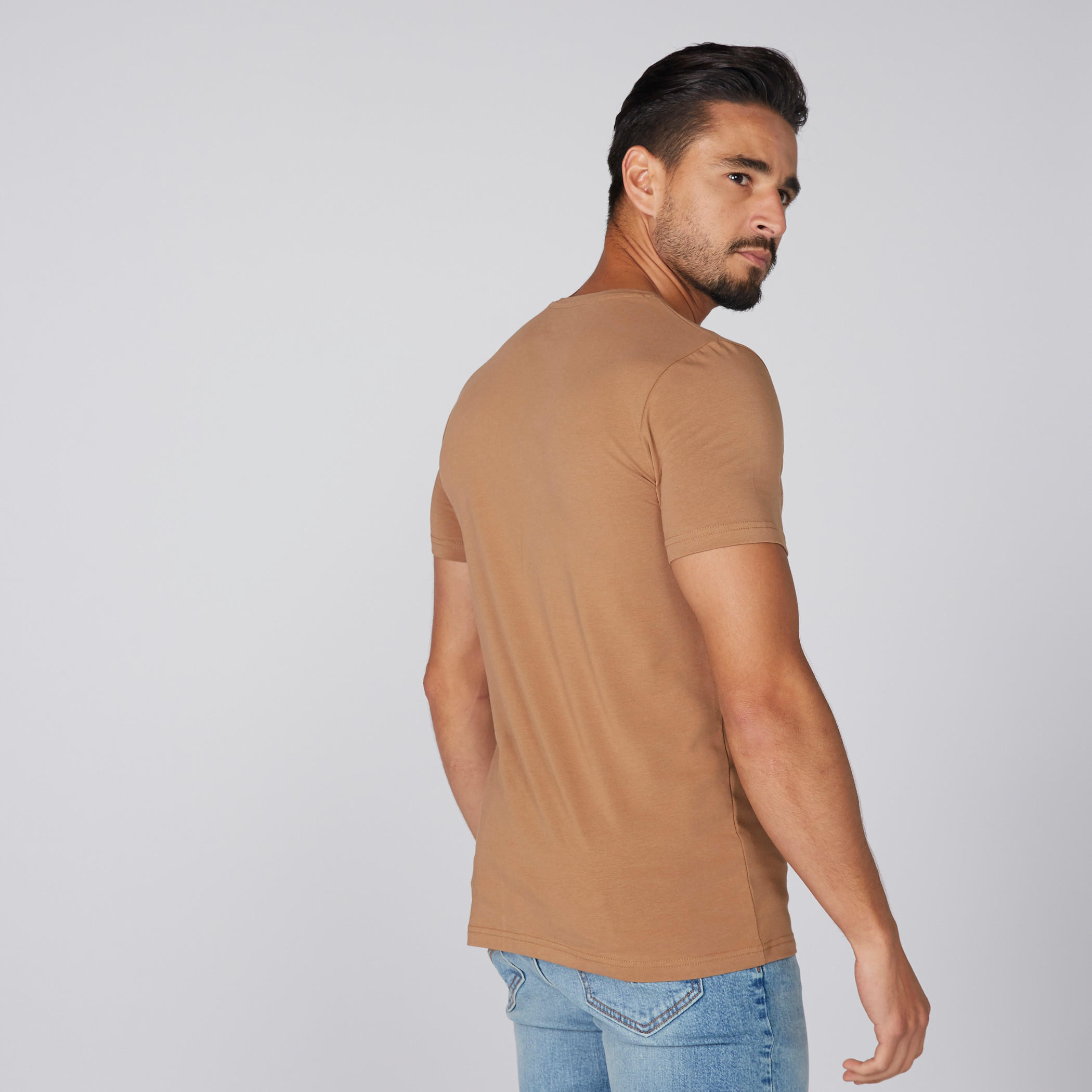 Lee Cooper Round Neck T-Shirt with Short Sleeves-men-clothing-tshirtsandpolos-tshirts-image-2