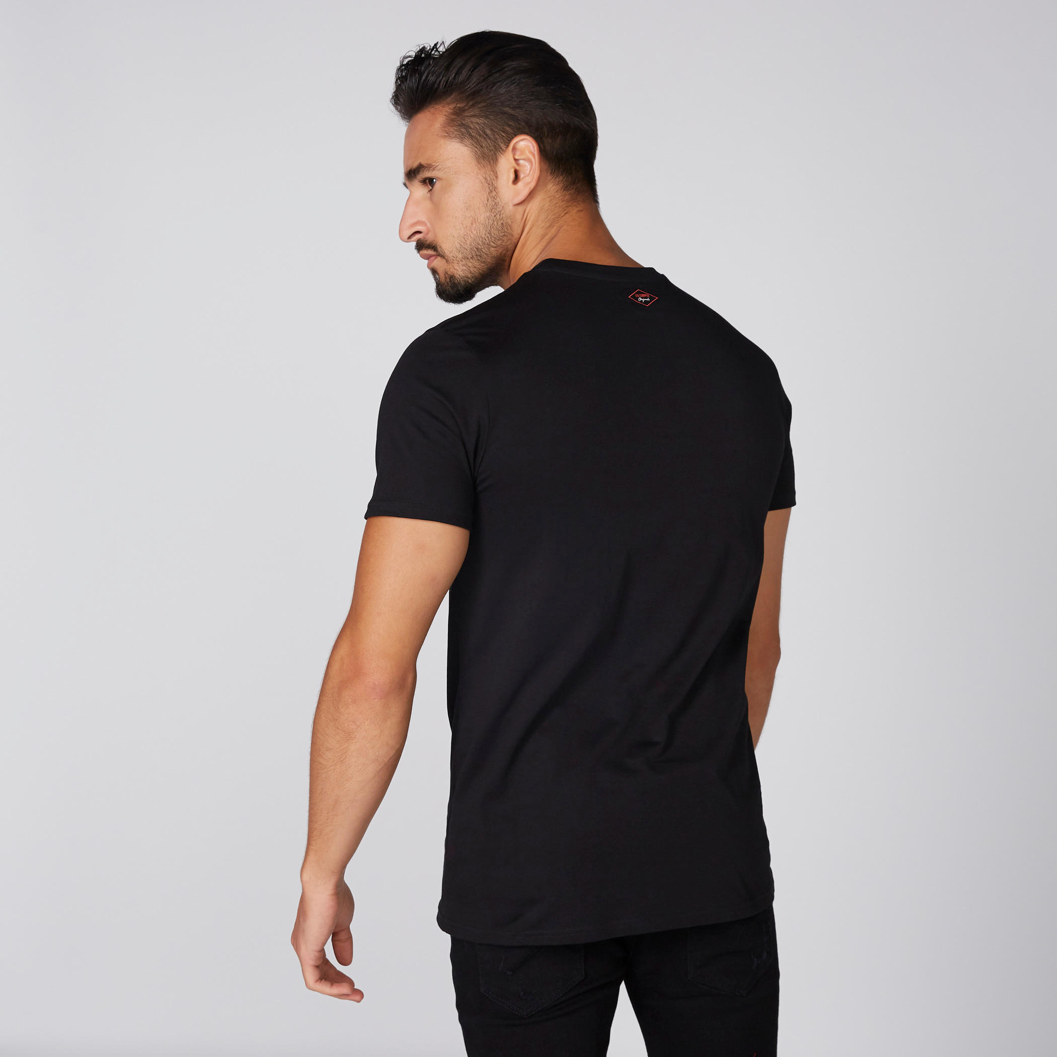 تيشيرت بطبعات بياقة مستديرة وأكمام قصيرة من لي كوبر-men-clothing-tshirtsandpolos-tshirts-image-2