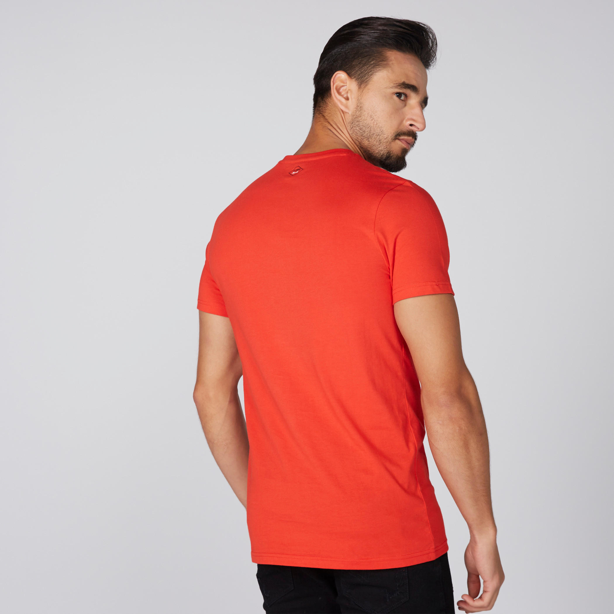 Lee Cooper Printed T-Shirt with Round Neck and Short Sleeves-men-clothing-tshirtsandpolos-tshirts-image-3