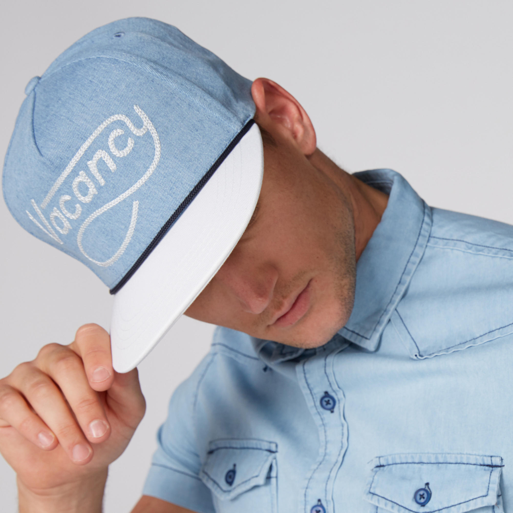 Lee Cooper Embroidered Cap with Snap Closure-men-caps-image-2