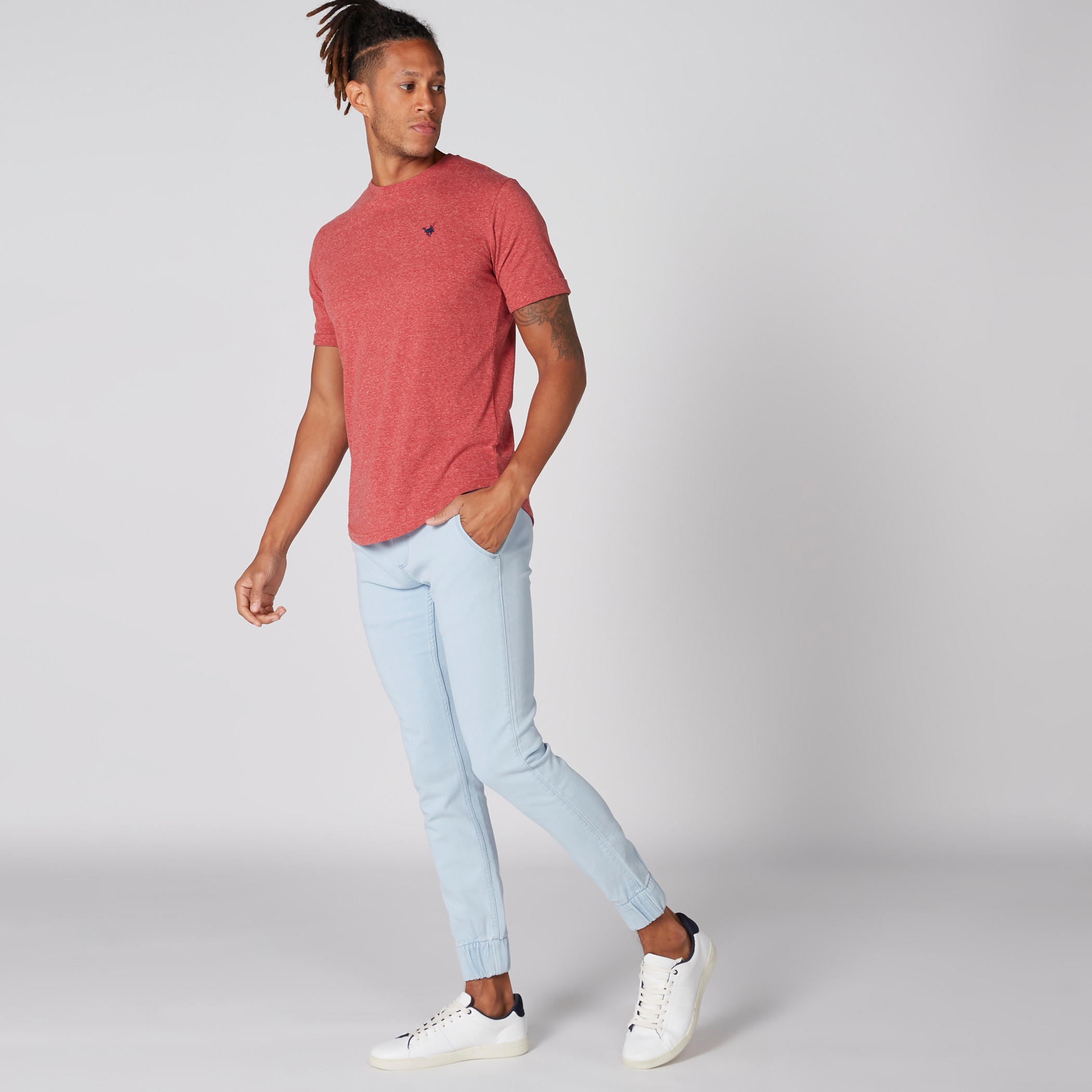 بنطال رياضي من الدينم بخصر مطّاطي من لي كوبر-men-clothing-bottoms-jeans-image-3