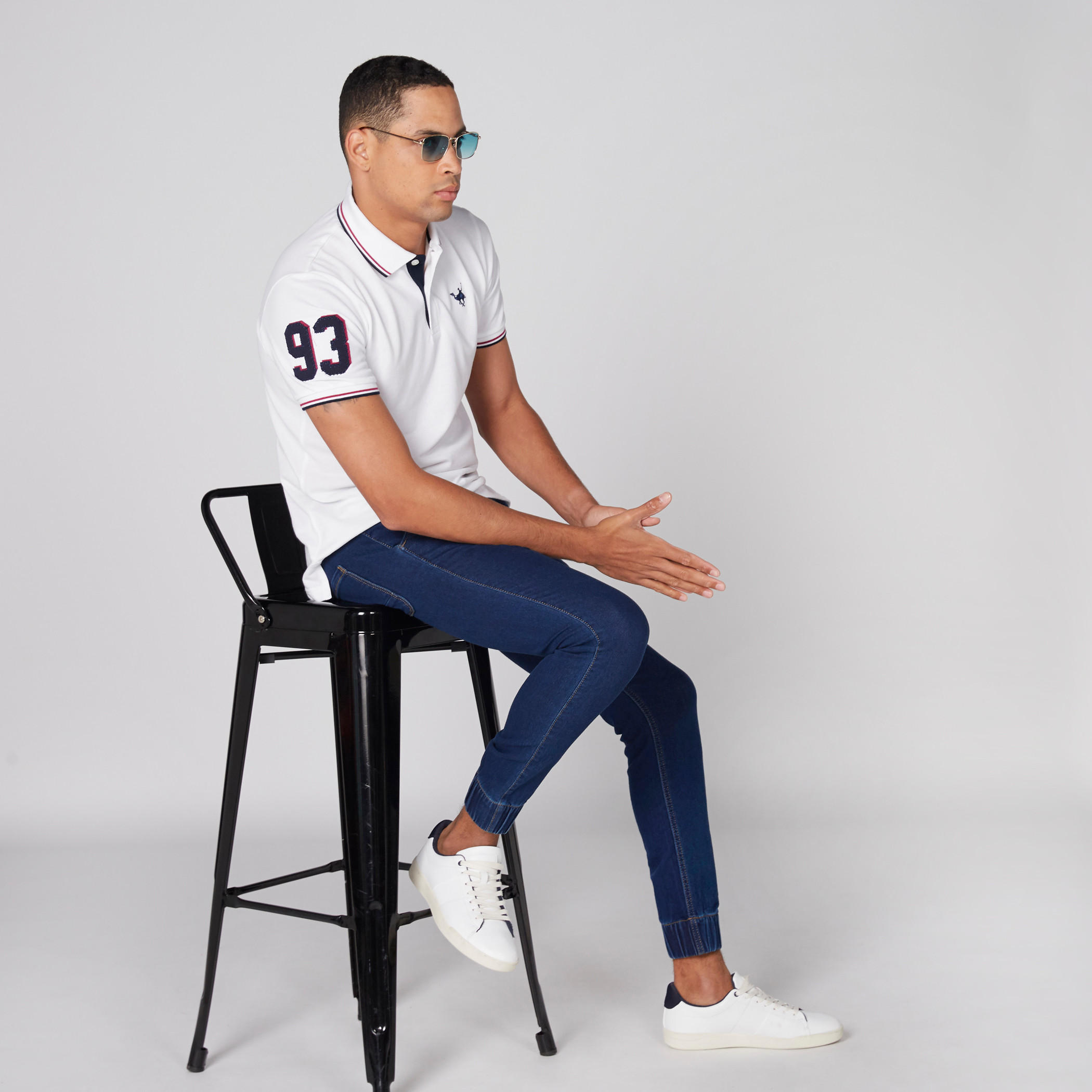 بنطال رياضي طويل بخصر مطّاطي من لي كوبر-men-clothing-bottoms-jeans-image-3