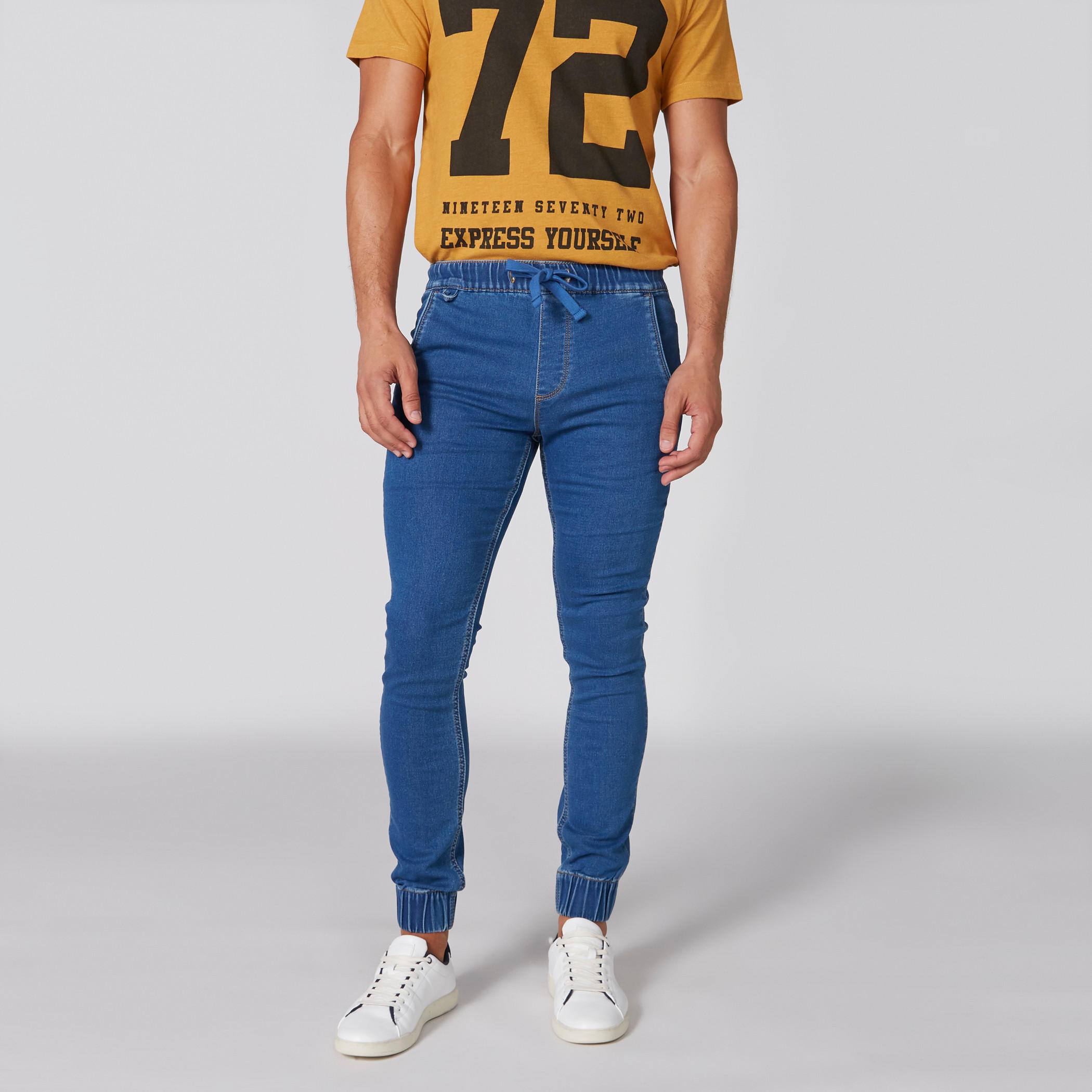 بنطال جينز طويل برباط إغلاق وجيوب من لي كوبر-men-clothing-bottoms-jeans-image-1