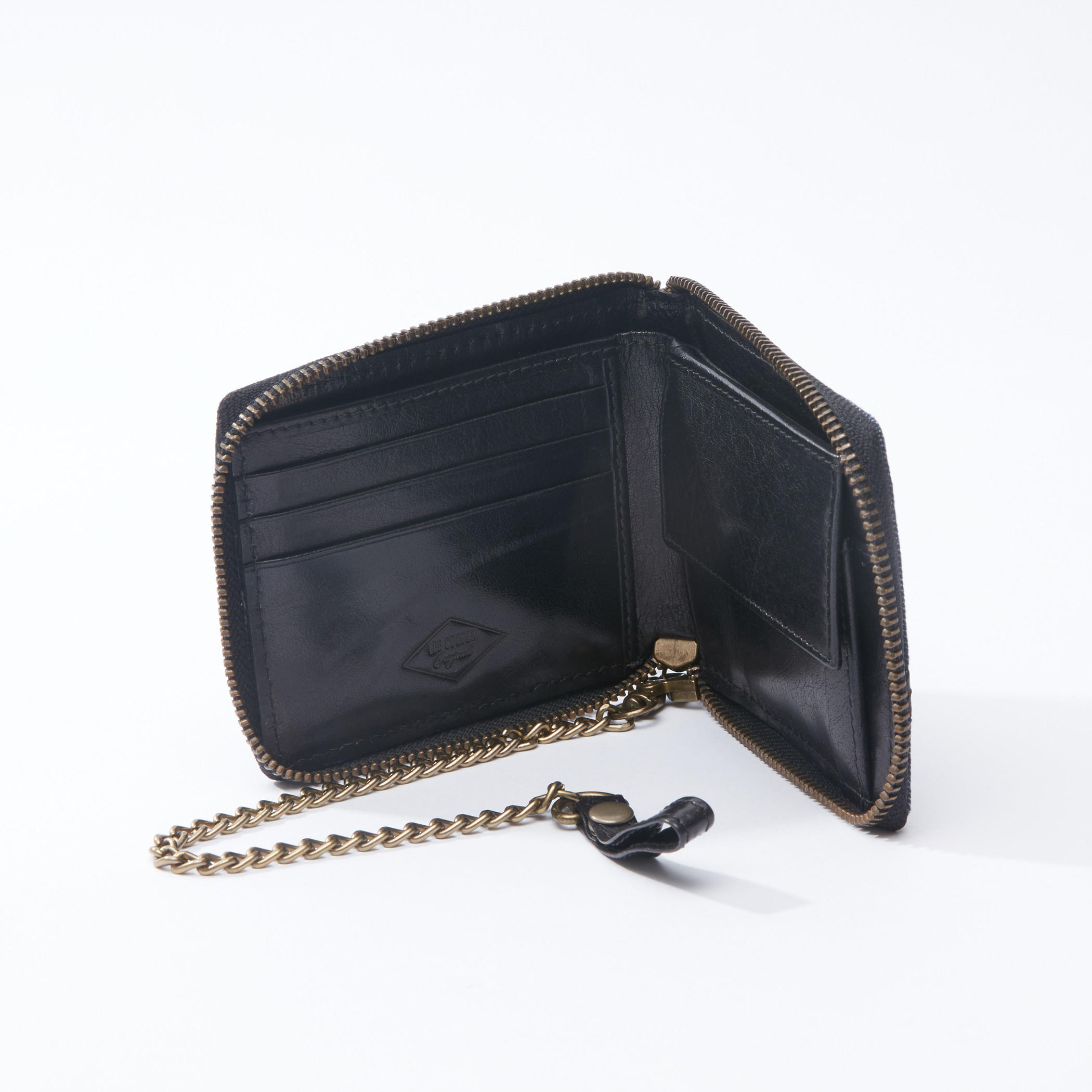 محفظة بارزة الملمس بسحاب إغلاق وسلسلة من لي كوبر-men-beltsandwallets-wallets-image-2