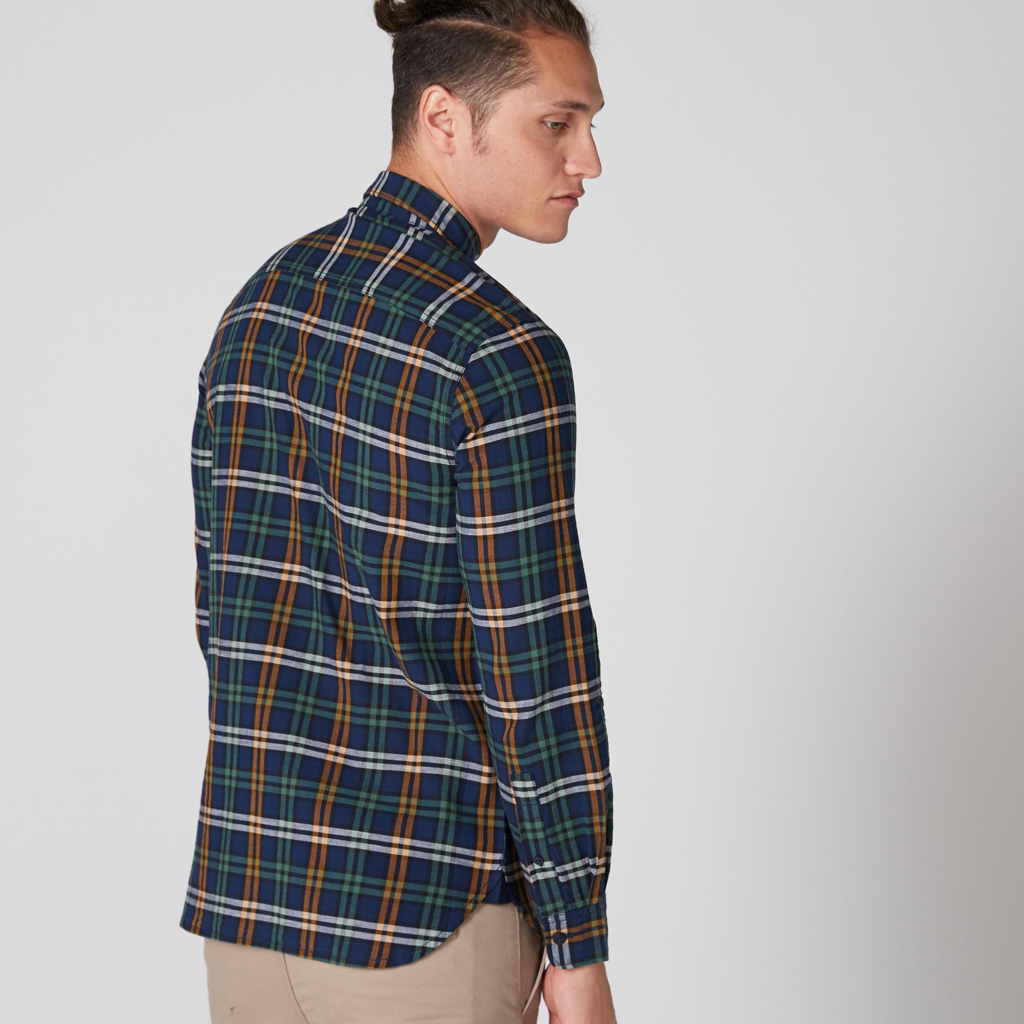 Lee Cooper Chequered Shirt with Long Sleeves and Complete Placket-men-clothing-shirts-image-2