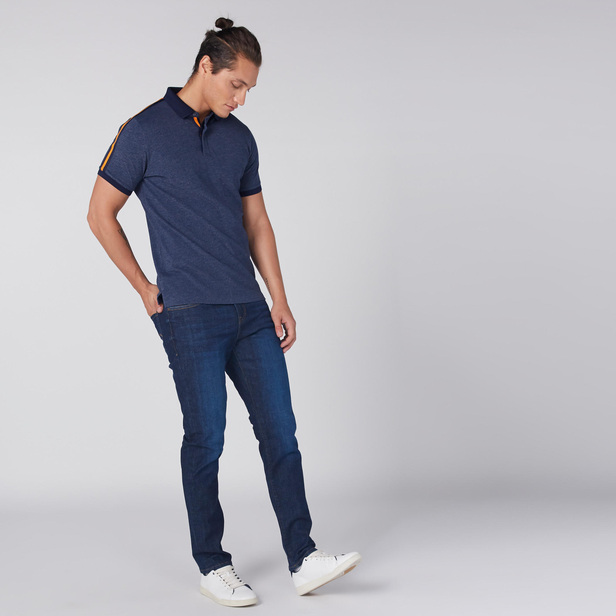 Full Length Jeans with Pocket Detail and Button Closure-men-clothing-bottoms-jeans-image-1