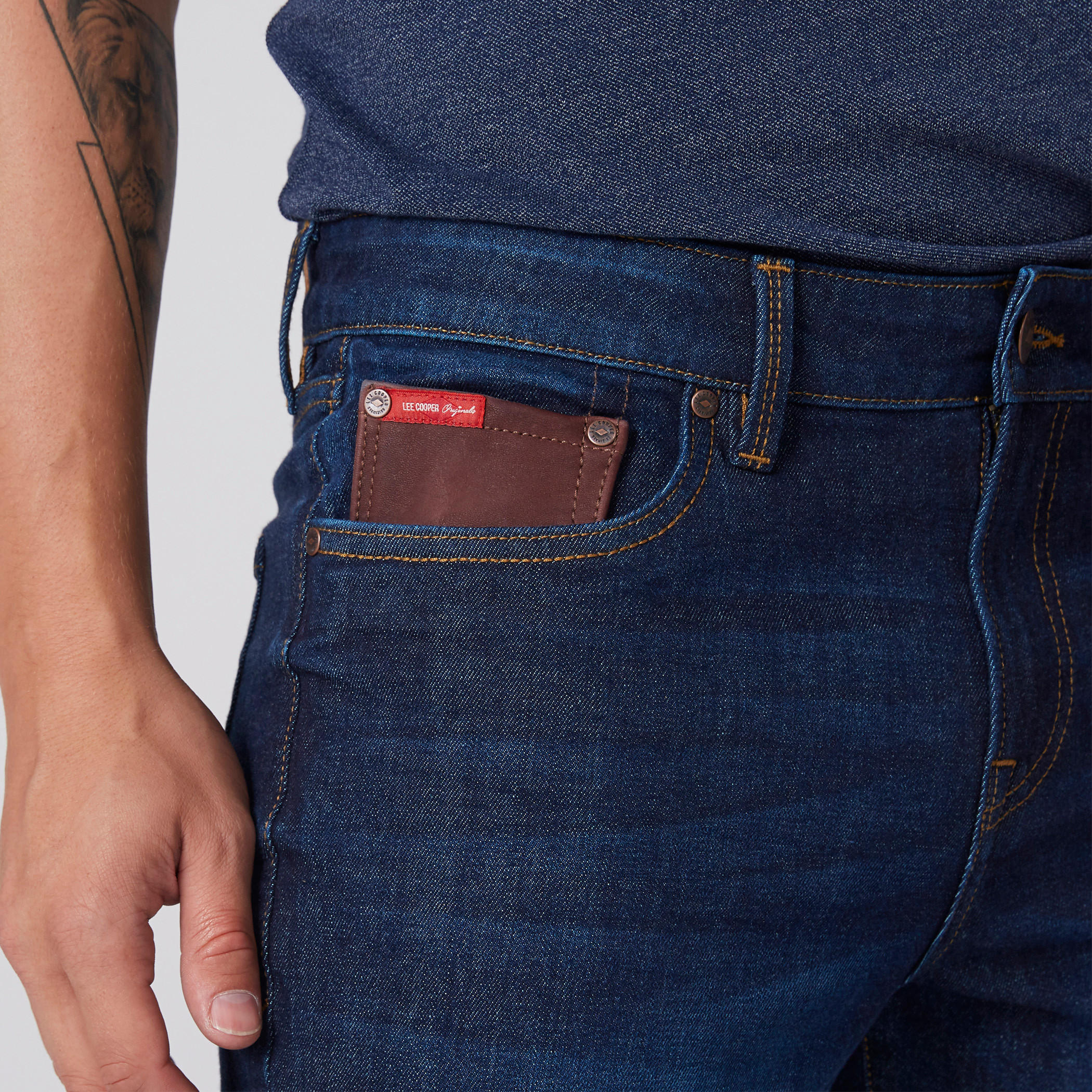 Full Length Jeans with Pocket Detail and Button Closure-men-clothing-bottoms-jeans-image-5