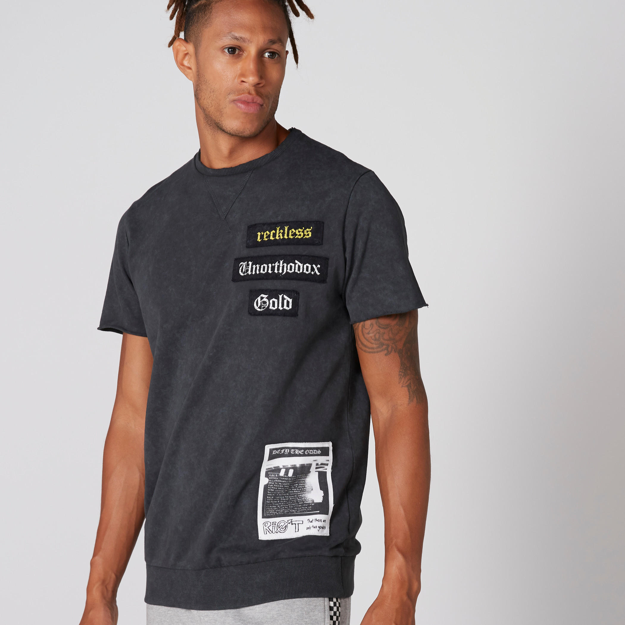 Lee Cooper Printed T-Shirt with Crew Neck and Short Sleeves-men-clothing-tshirtsandpolos-tshirts-image-3