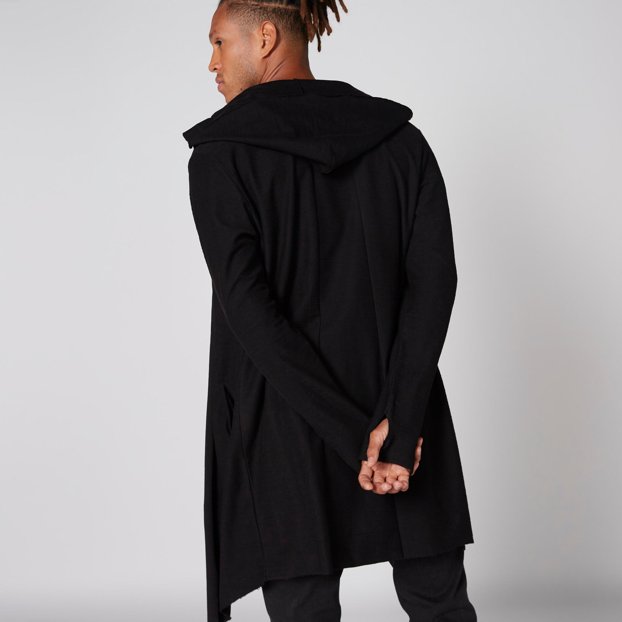 سترة مفتوحة من الأمام بأكمام طويلة وقبعة من لي كوبر-men-clothing-sweatersandpullovers-image-1