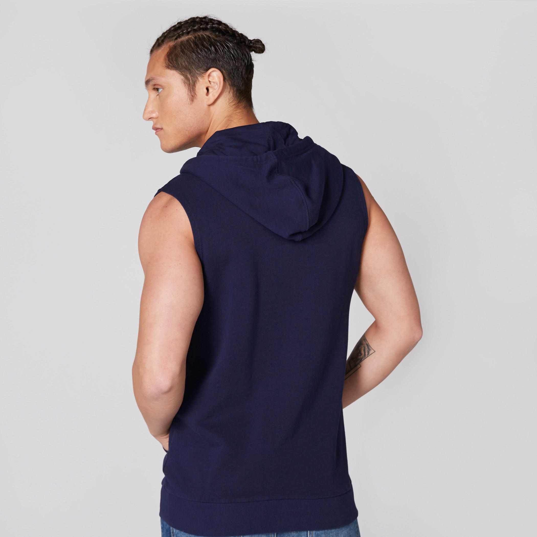 Printed Sleeveless Jacket with Zip Closure and Hood-men-clothing-jacketsandblazers-jackets-image-2