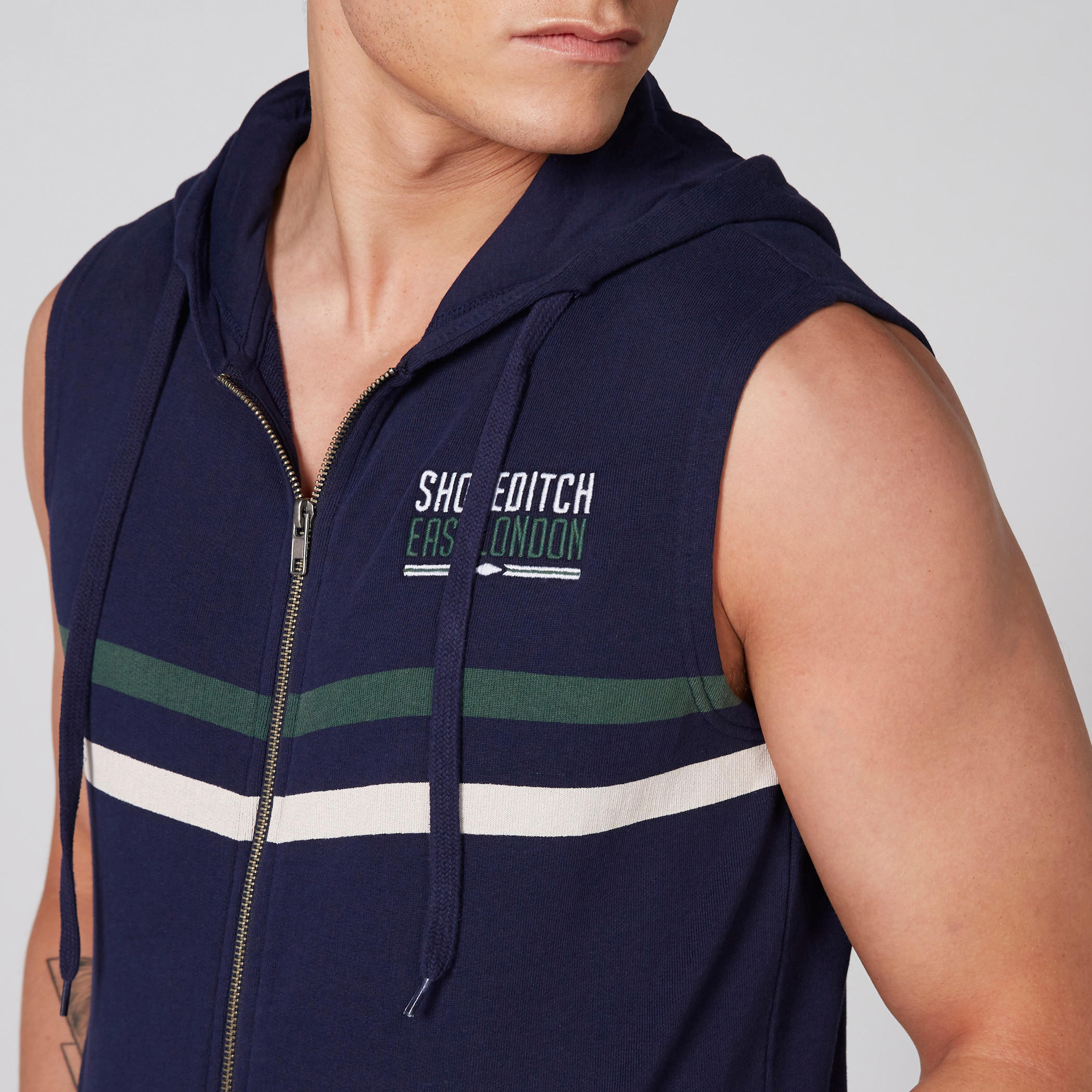 Printed Sleeveless Jacket with Zip Closure and Hood-men-clothing-jacketsandblazers-jackets-image-4