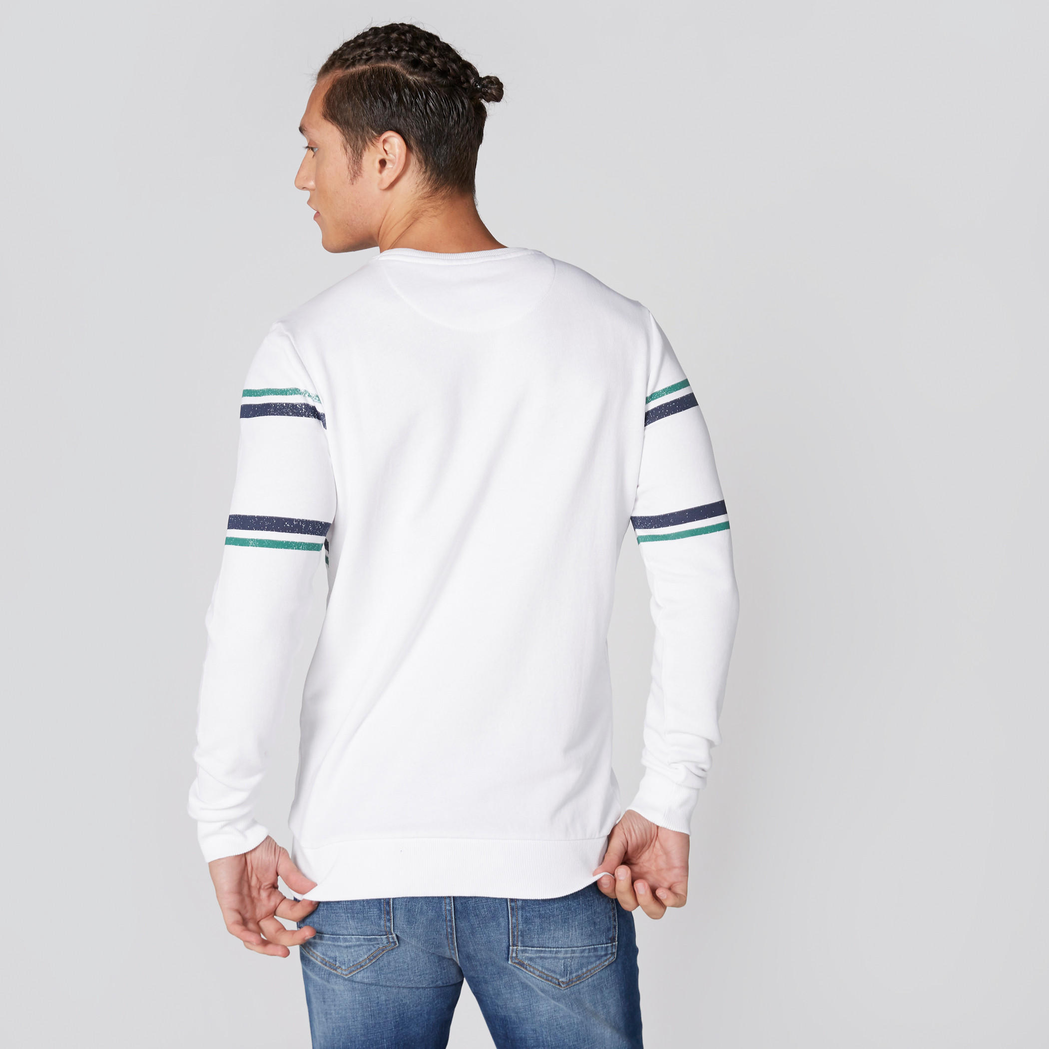 Printed T-Shirt with Crew Neck and Long Sleeves-men-winterwear-hoodiesandsweatshirts-image-2