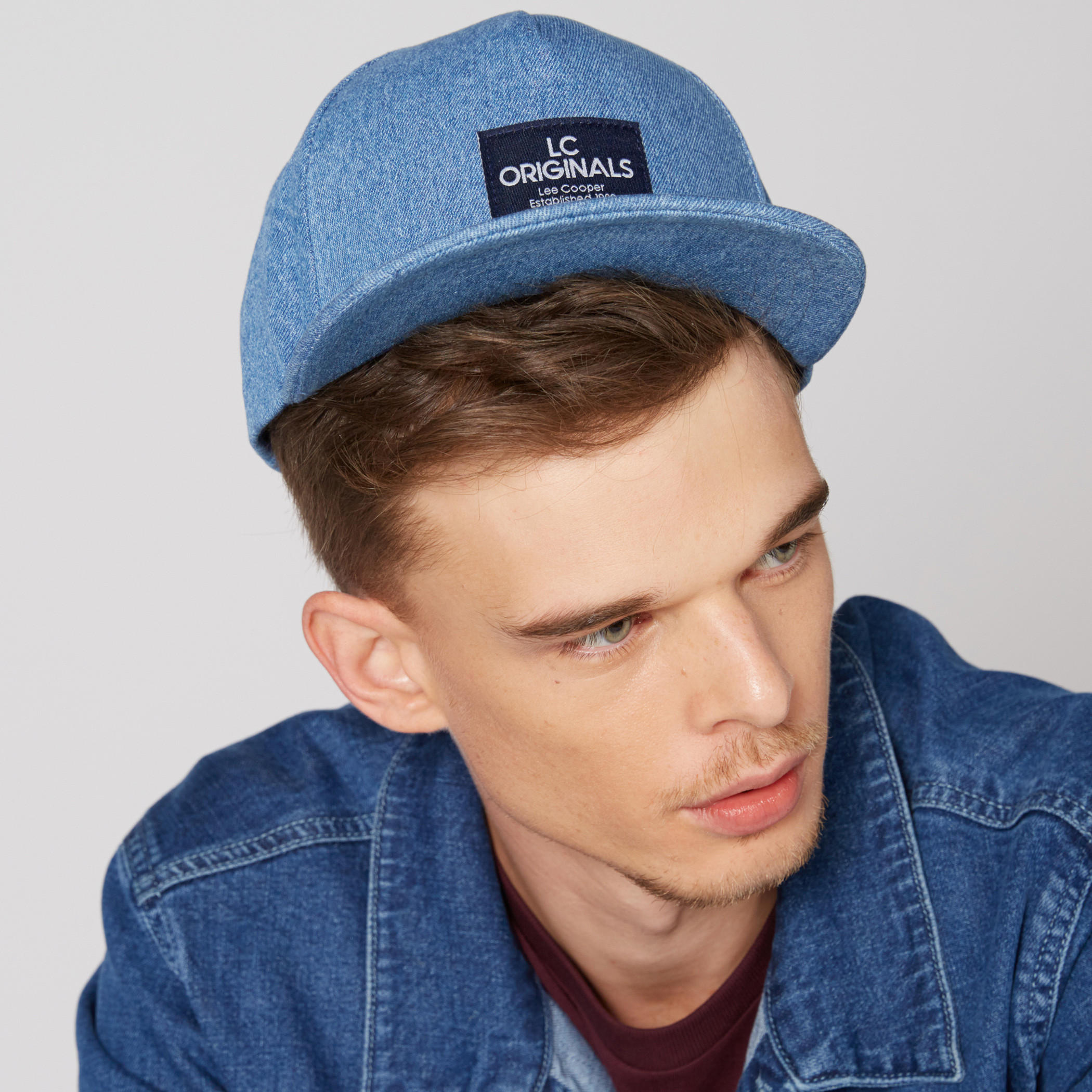 Lee Cooper Textured Cap with Snap Closure-men-caps-image-2
