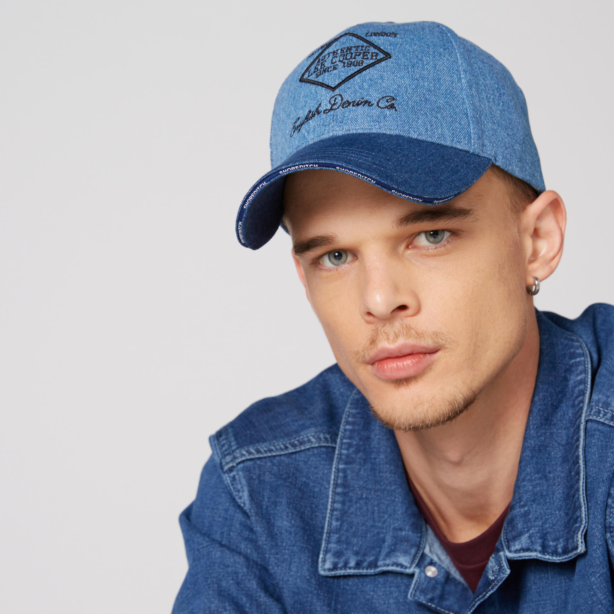 Lee Cooper Embroidered Cap with Snap Closure-men-caps-image-2