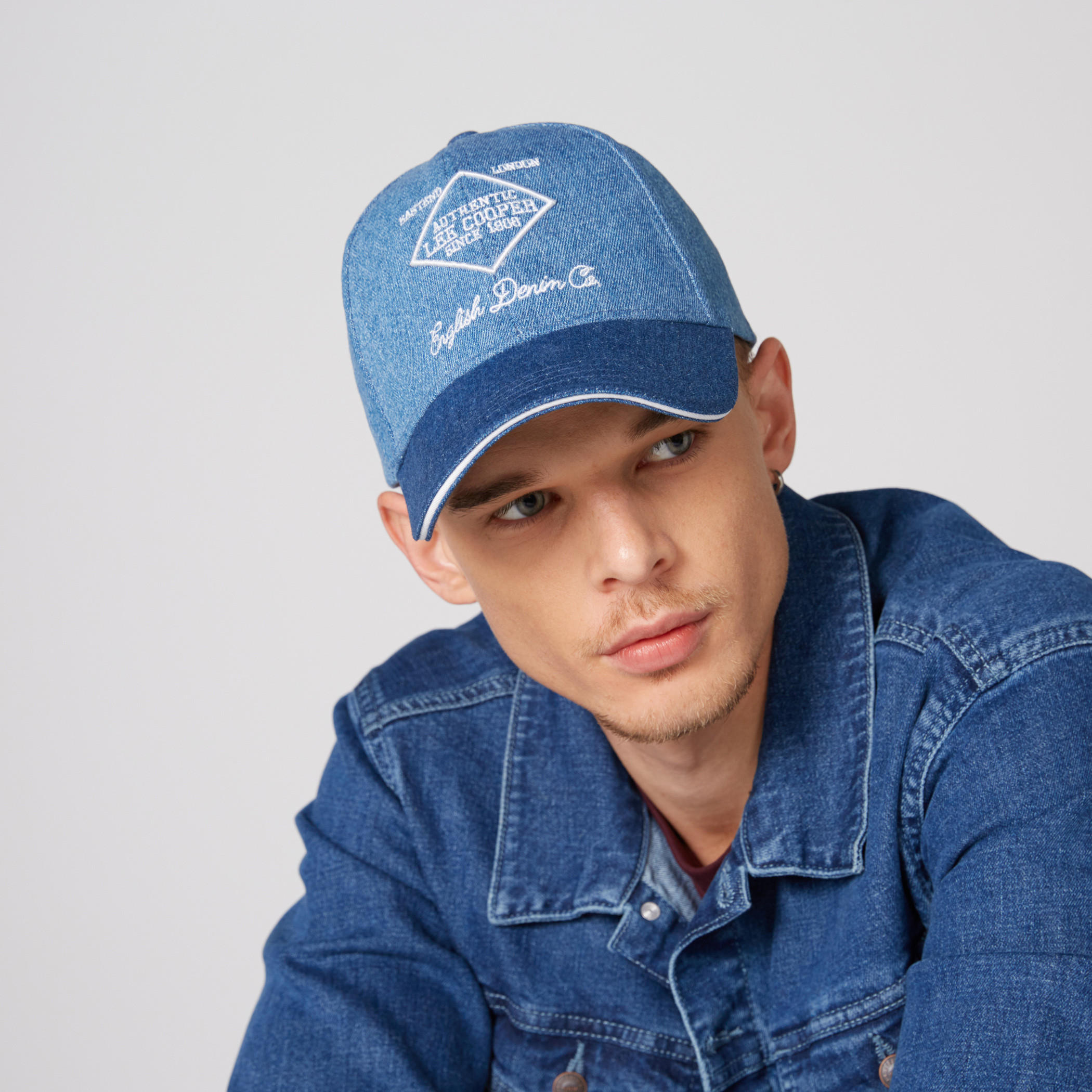 Lee Cooper Embroidered Cap with Snap Closure-men-caps-image-2