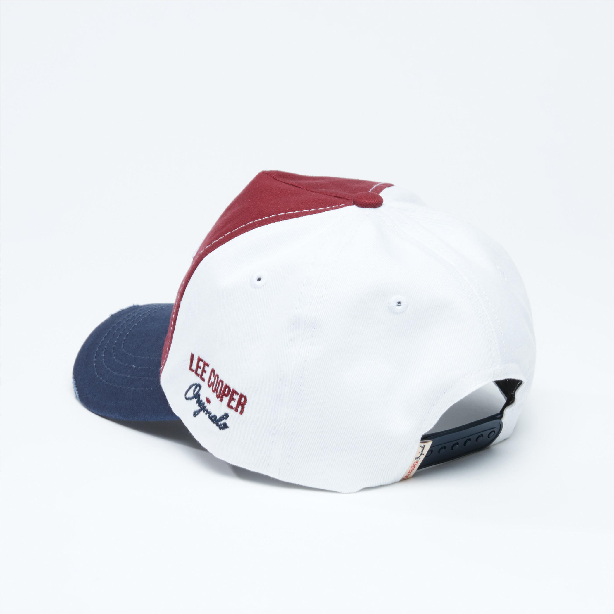 Lee Cooper Embroidered Cap with Snap Closure-men-caps-image-3
