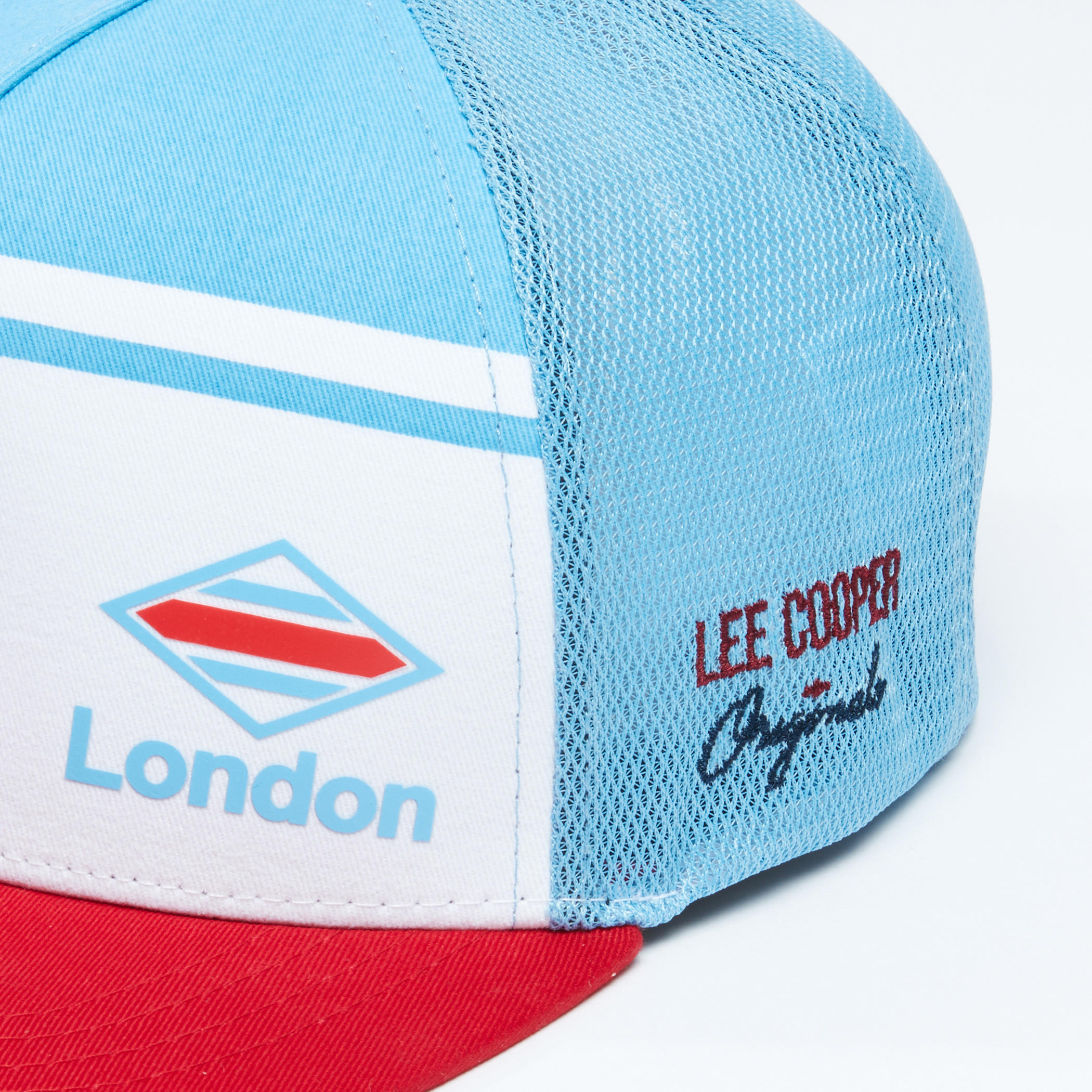 Lee Cooper Mesh Cap with Snap Closure-men-caps-image-4