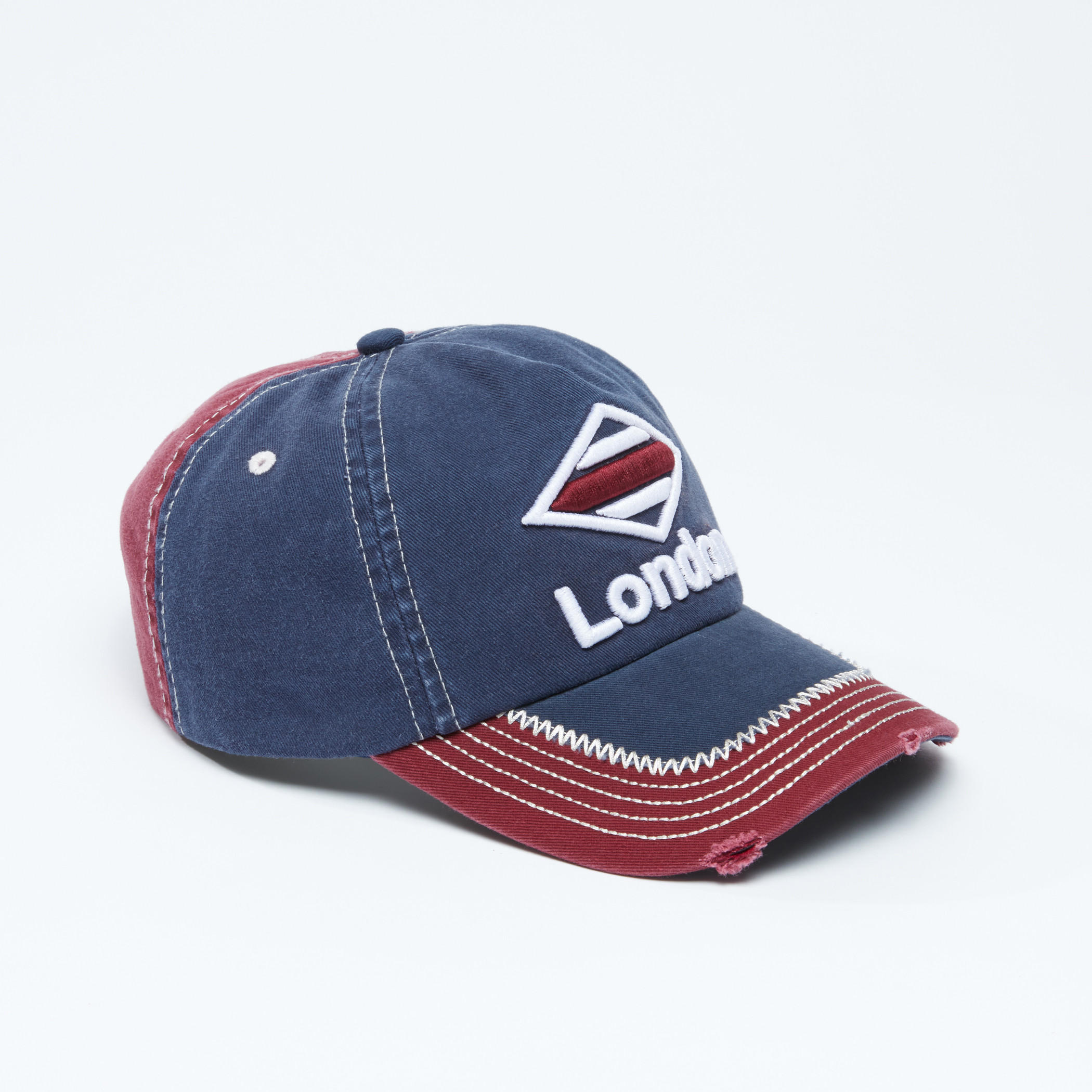 Lee Cooper Embroidered Cap with Snap Closure-men-caps-image-1