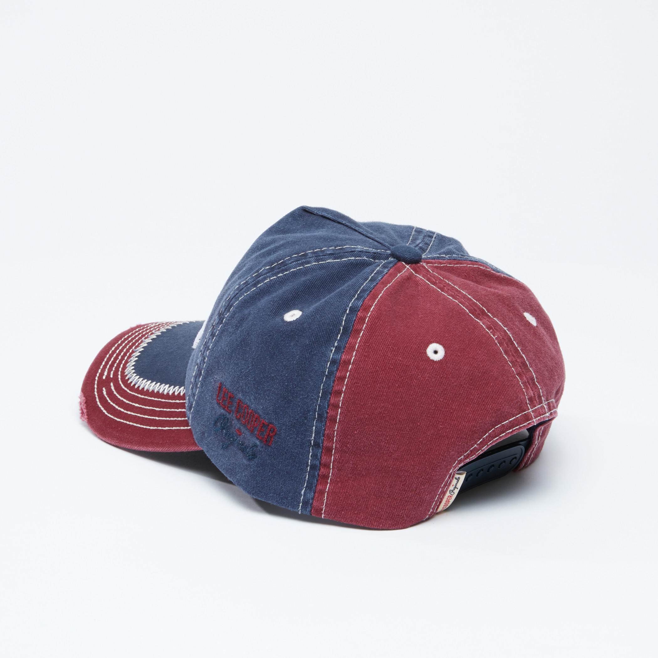 Lee Cooper Embroidered Cap with Snap Closure-men-caps-image-3