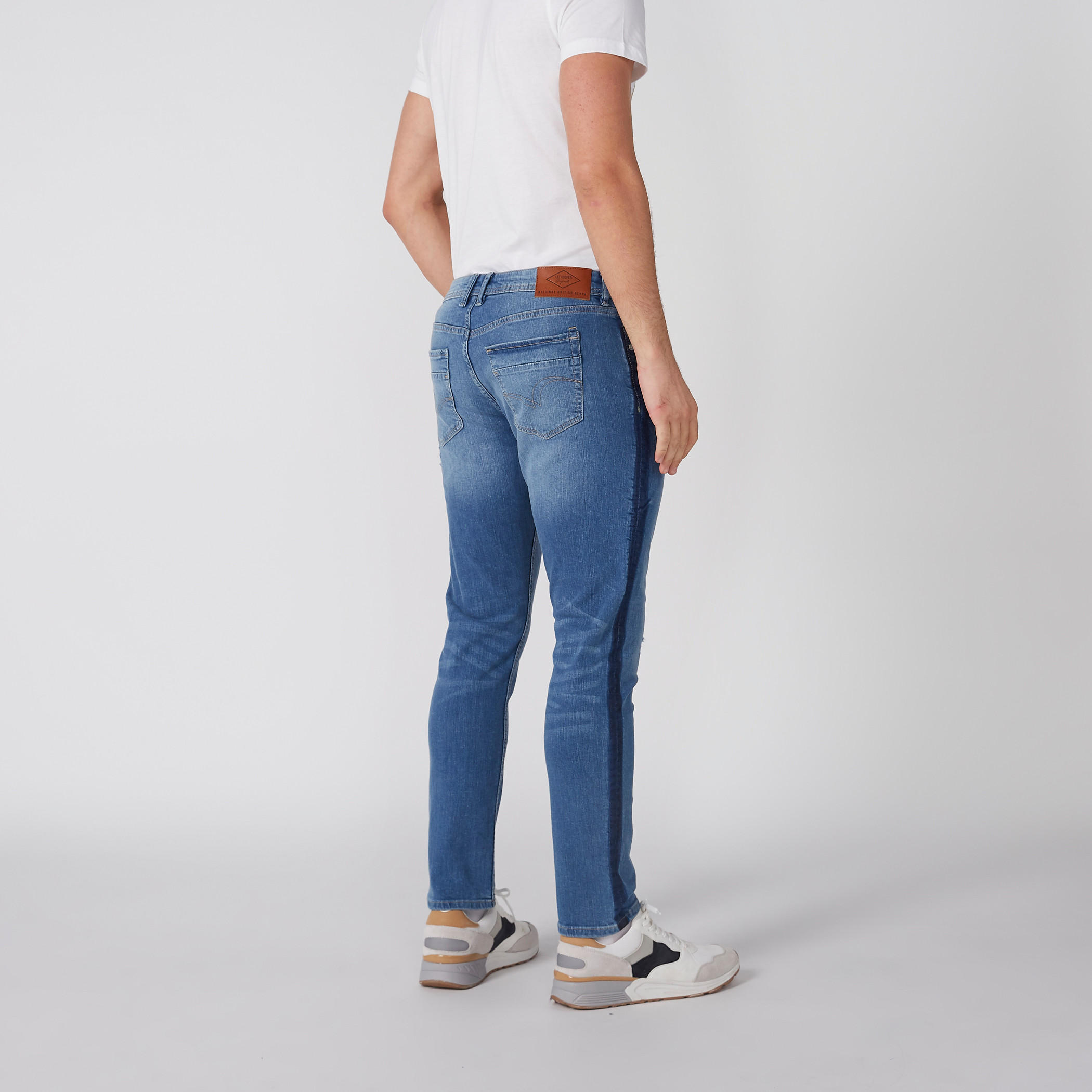 بنطال جينز طويل بتصميم ممزق وزر إغلاق وجيوب-men-clothing-bottoms-jeans-image-5