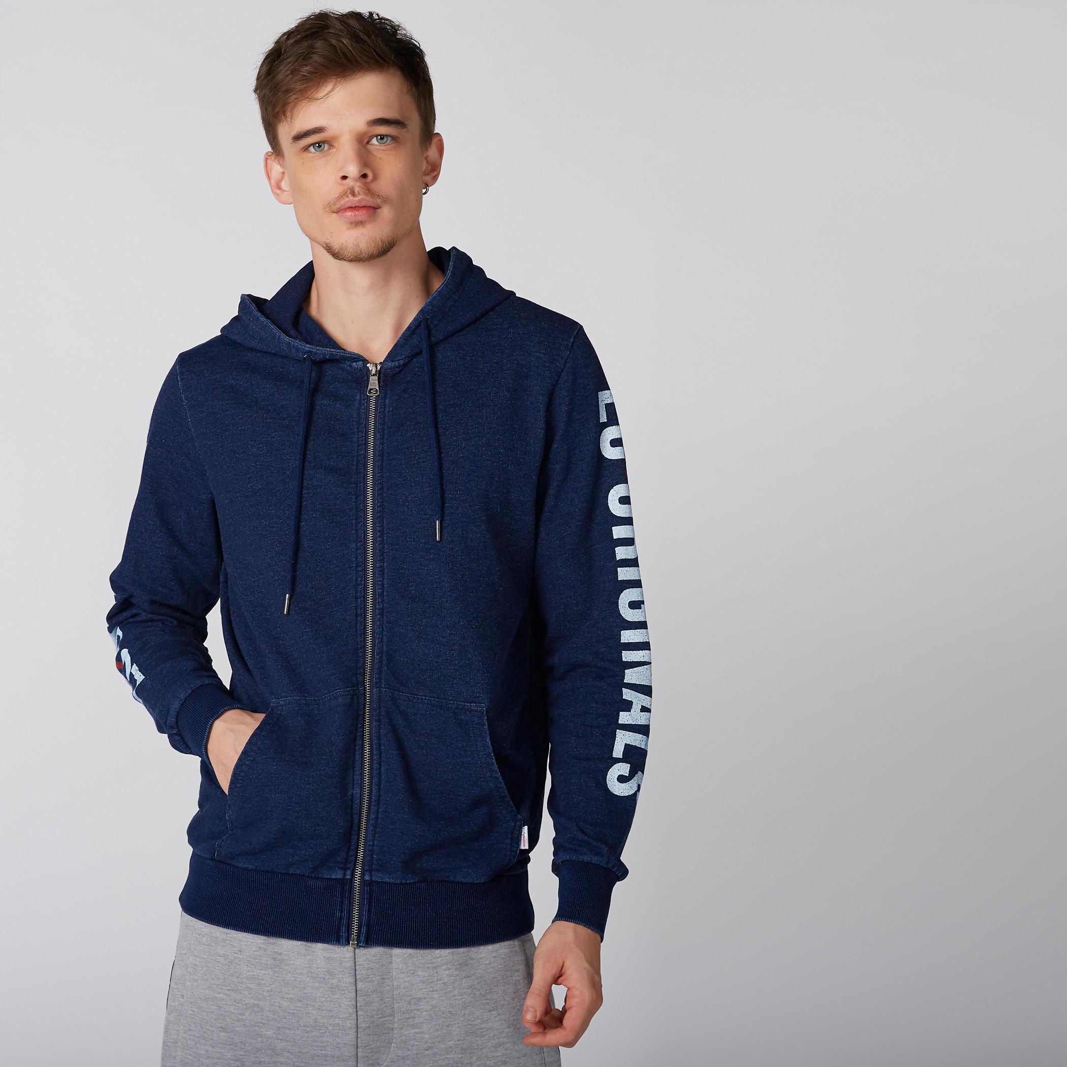 Printed Jacket with Long Sleeves and Hood-men-winterwear-hoodiesandsweatshirts-image-6