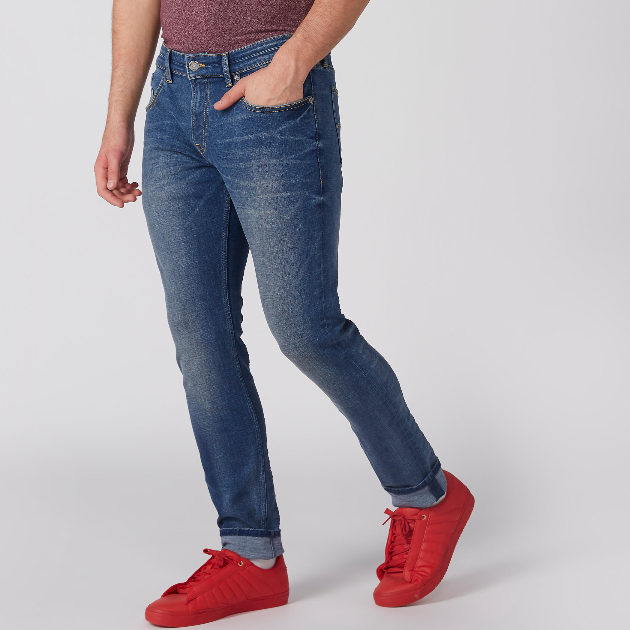 بنطال جينز طويل بزر إغلاق وجيوب-men-clothing-bottoms-jeans-image-1