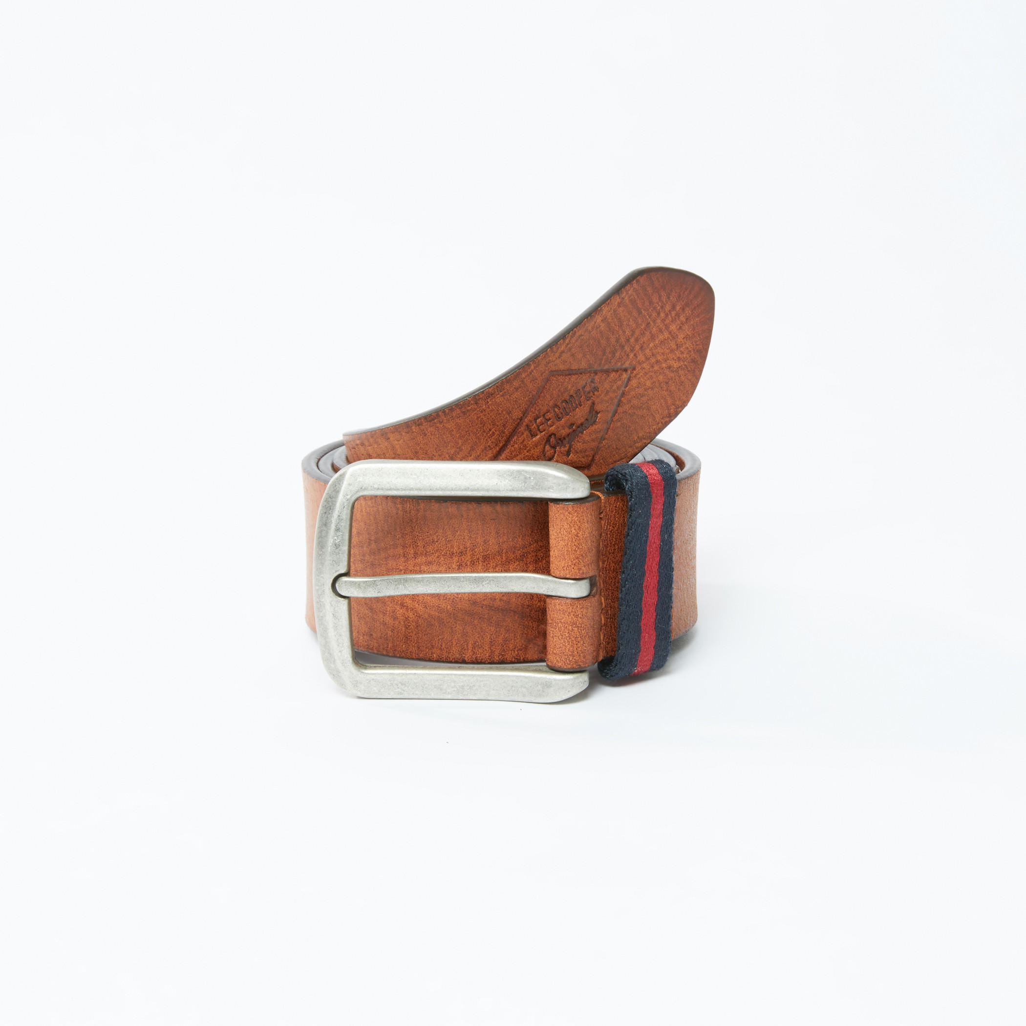 Lee Cooper Textured Belt with Pin Buckle-men-beltsandwallets-belts-image-1