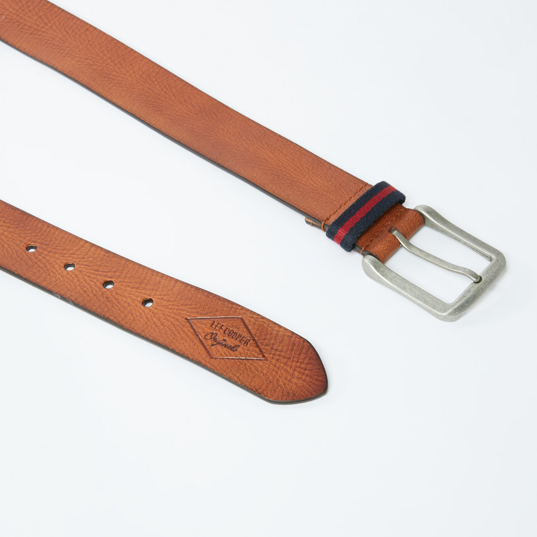 Lee Cooper Textured Belt with Pin Buckle-men-beltsandwallets-belts-image-2