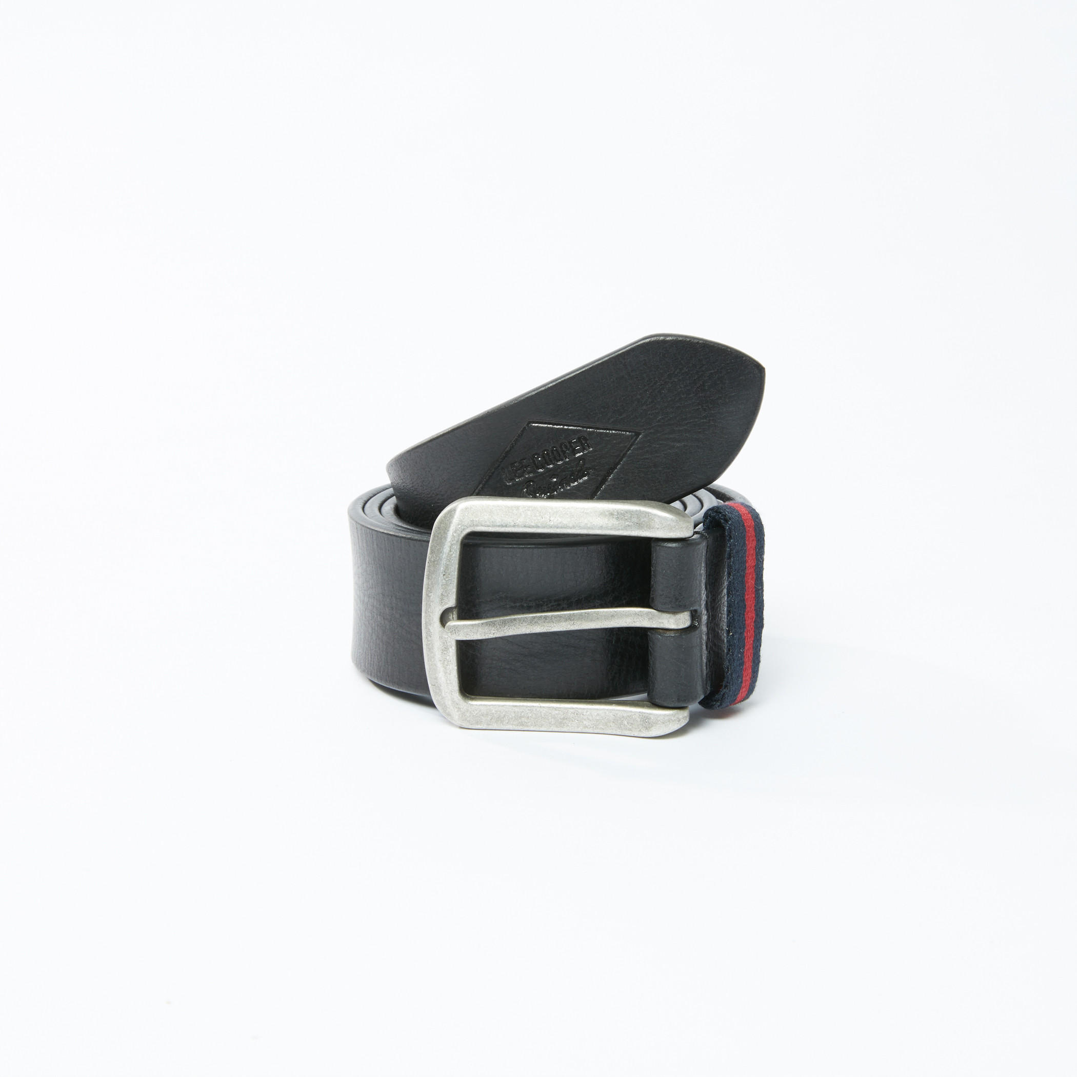 Lee Cooper Textured Belt with Pin Buckle-men-beltsandwallets-belts-image-1