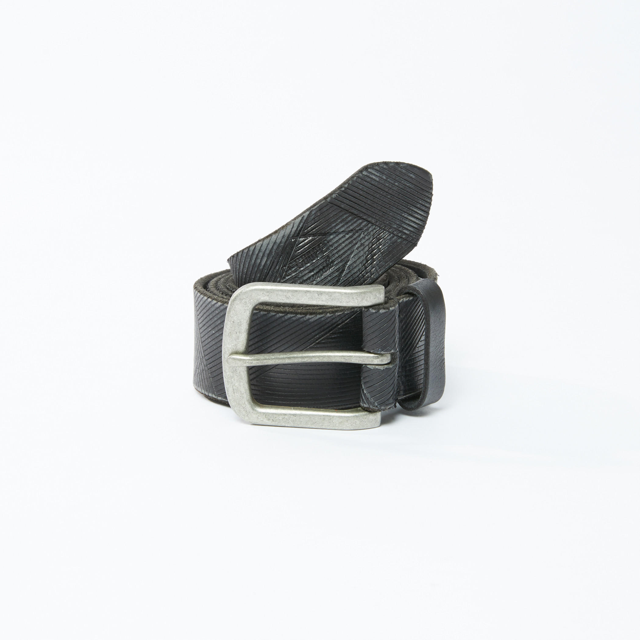 Lee Cooper Textured Belt with Pin Buckle-men-beltsandwallets-belts-image-1