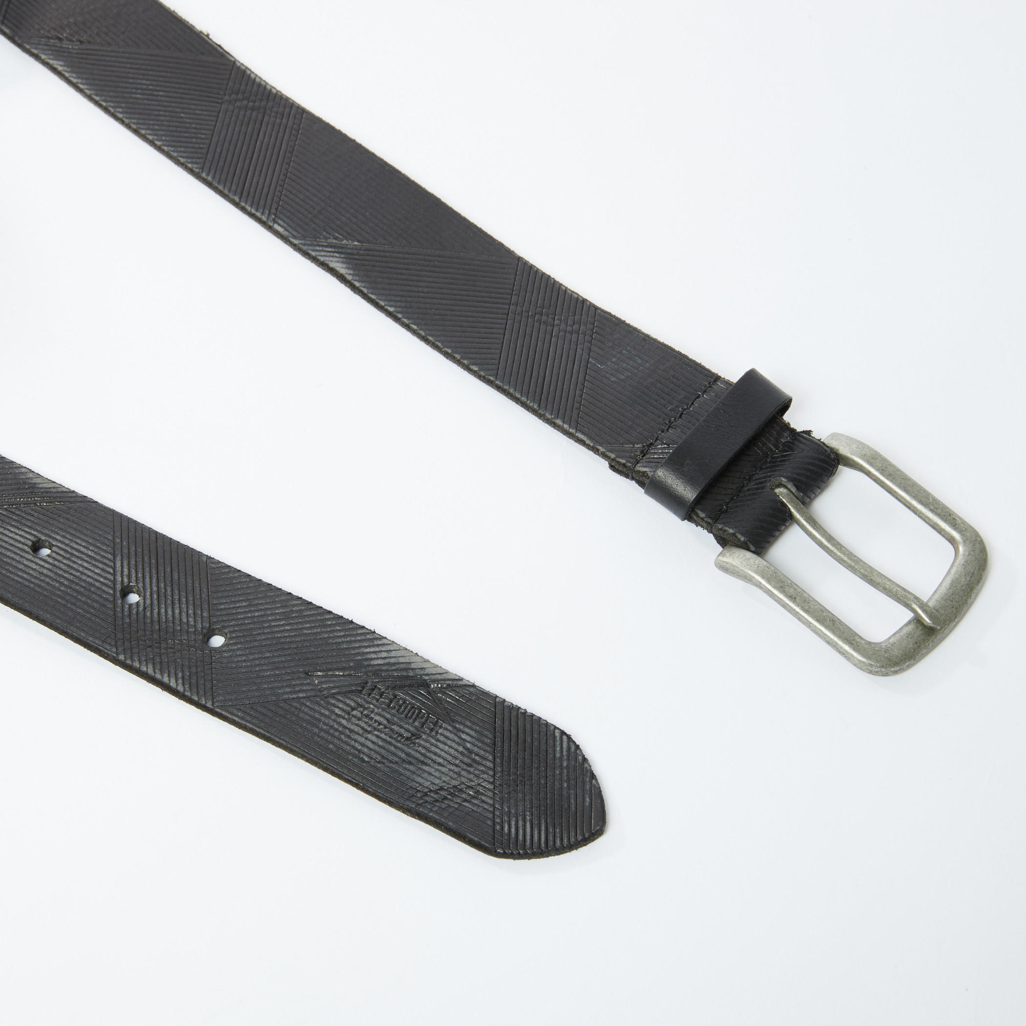 Lee Cooper Textured Belt with Pin Buckle-men-beltsandwallets-belts-image-3
