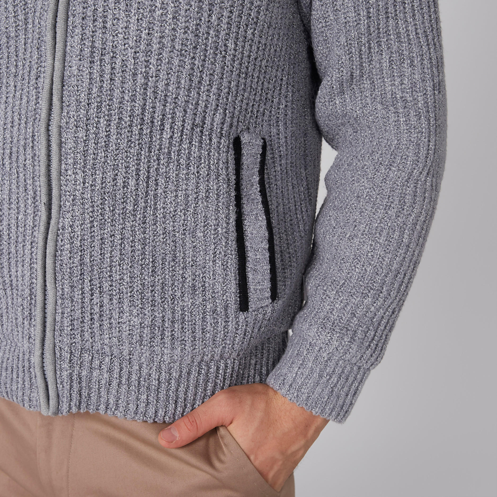 جاكيت بياقة عالية وسحّاب إغلاق وجيوب-men-clothing-sweatersandpullovers-image-1